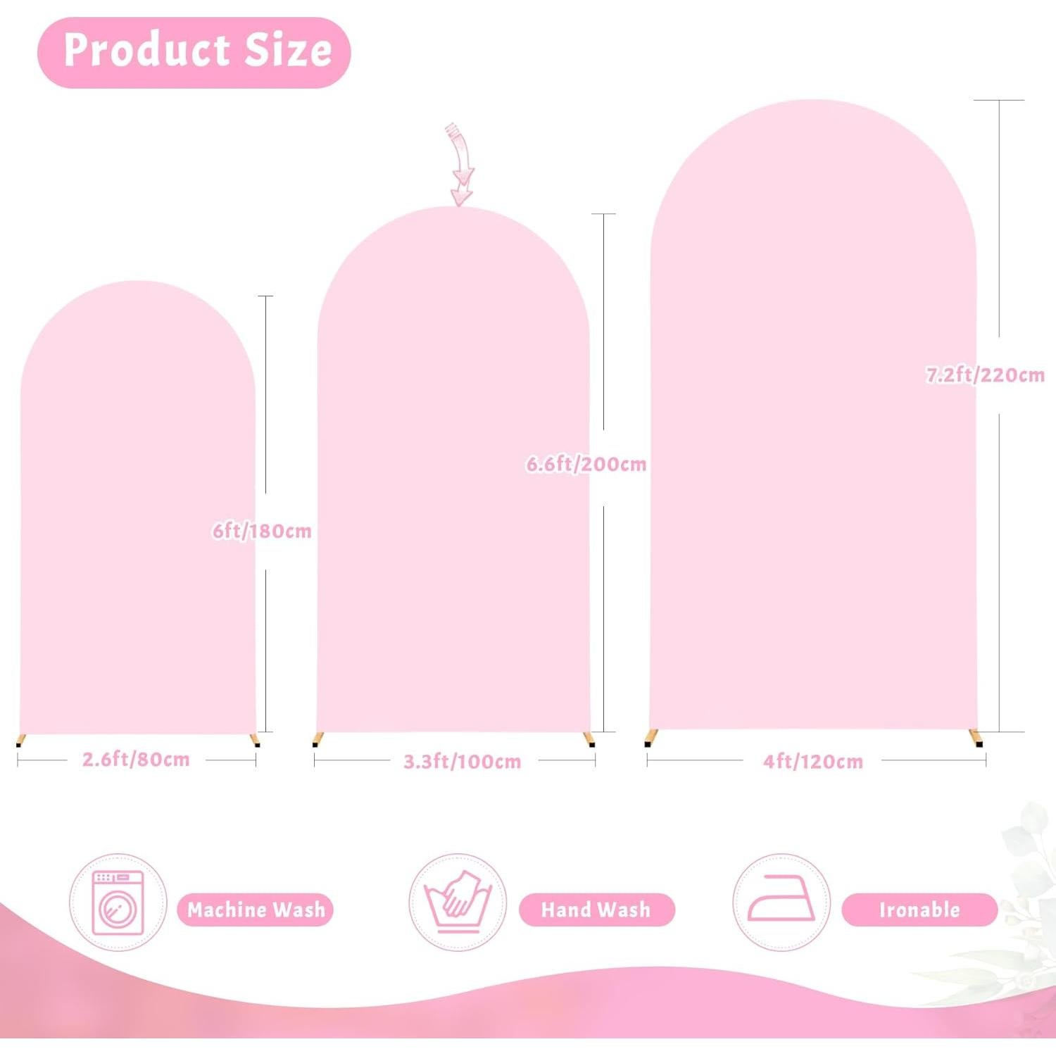 Cubierta de Arco Rosa 6FT Wish Care para Bodas y Fiestas