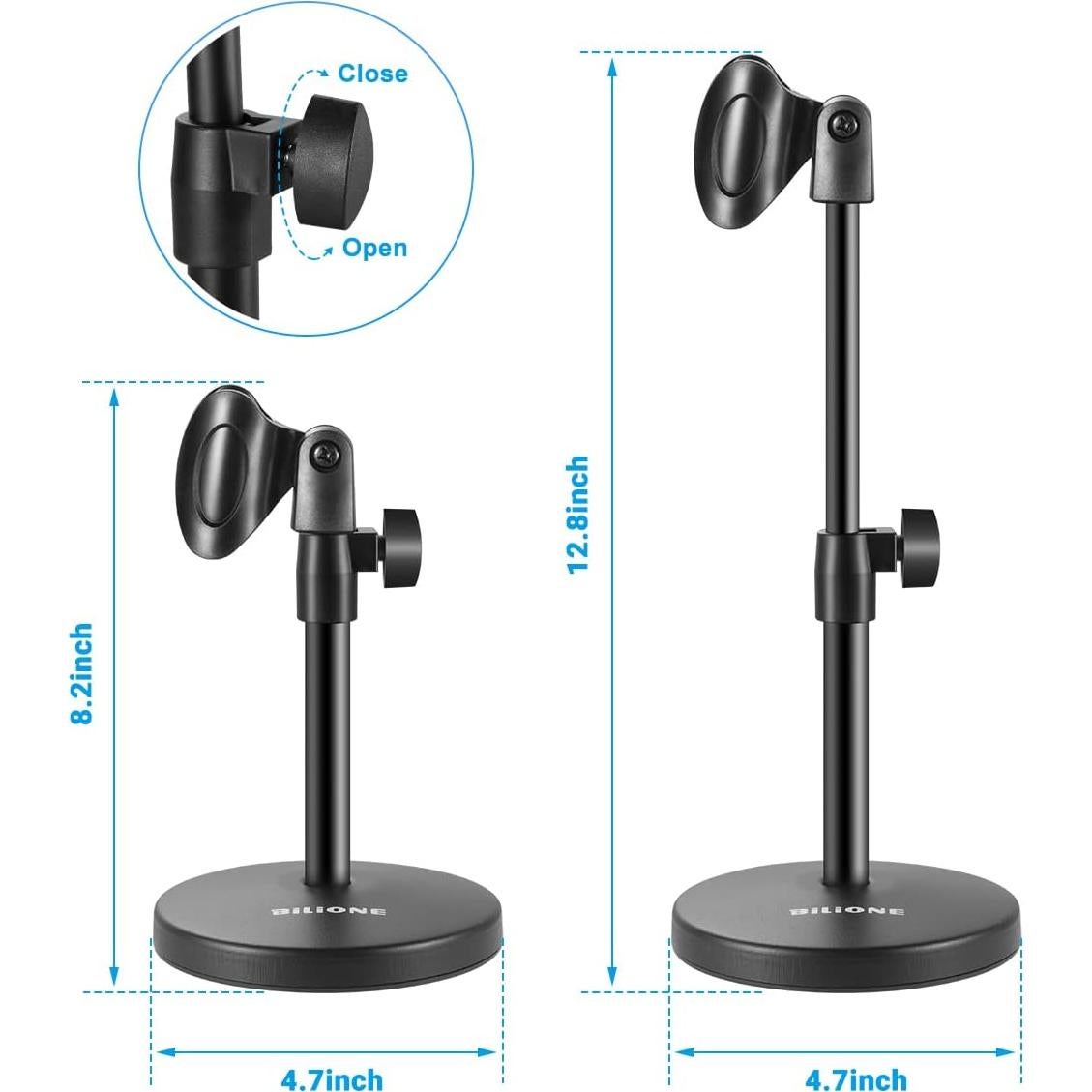 Soporte de Micrófono de Escritorio BILIONE Ajustable 3 en 1