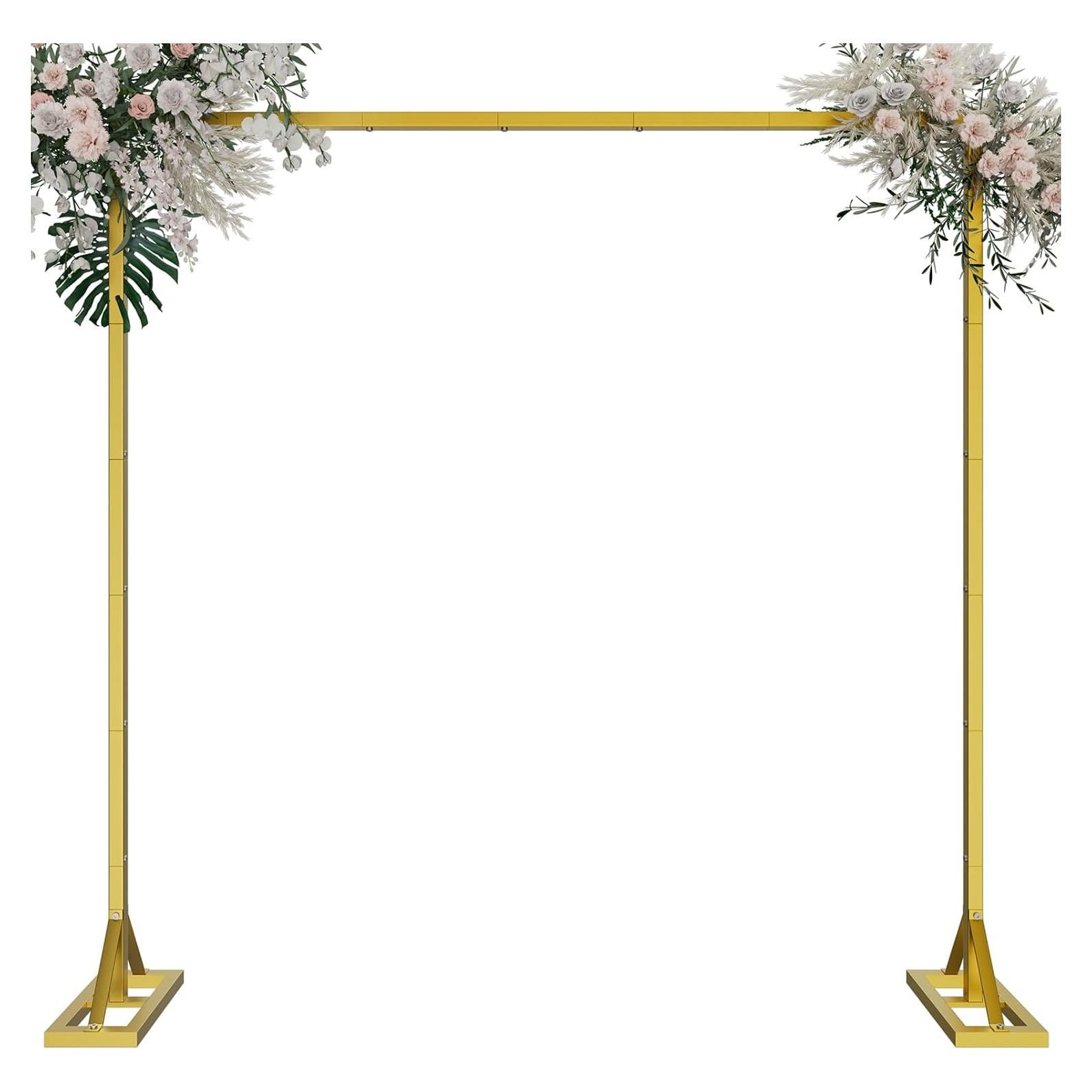Soporte de Fondo Ajustable OGEMXU 2.5x2.4m Dorado