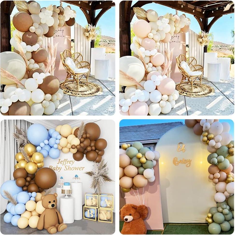 Cubierta de fondo de arco azul claro 2.01m SINSSOWL para bodas