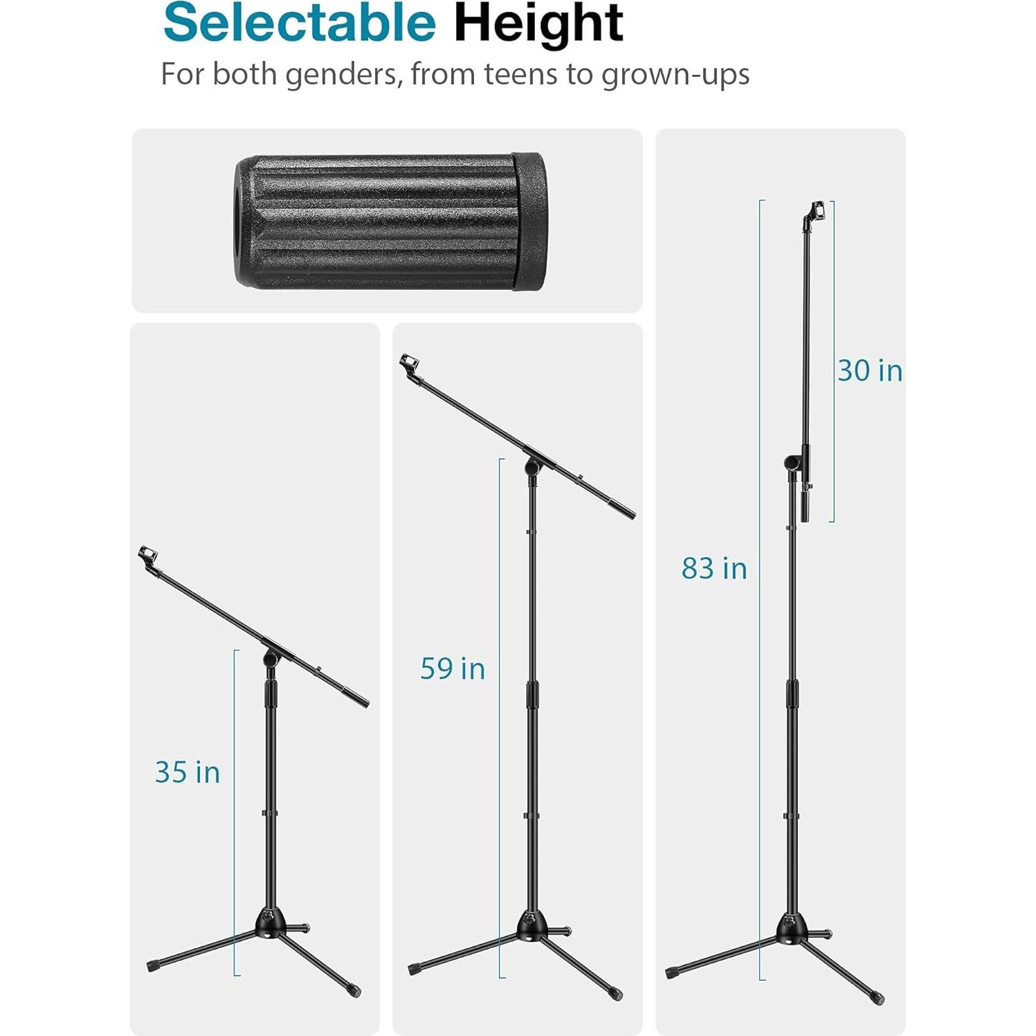 Soporte de Micrófono InnoGear TS280 Ajustable 89-150 cm