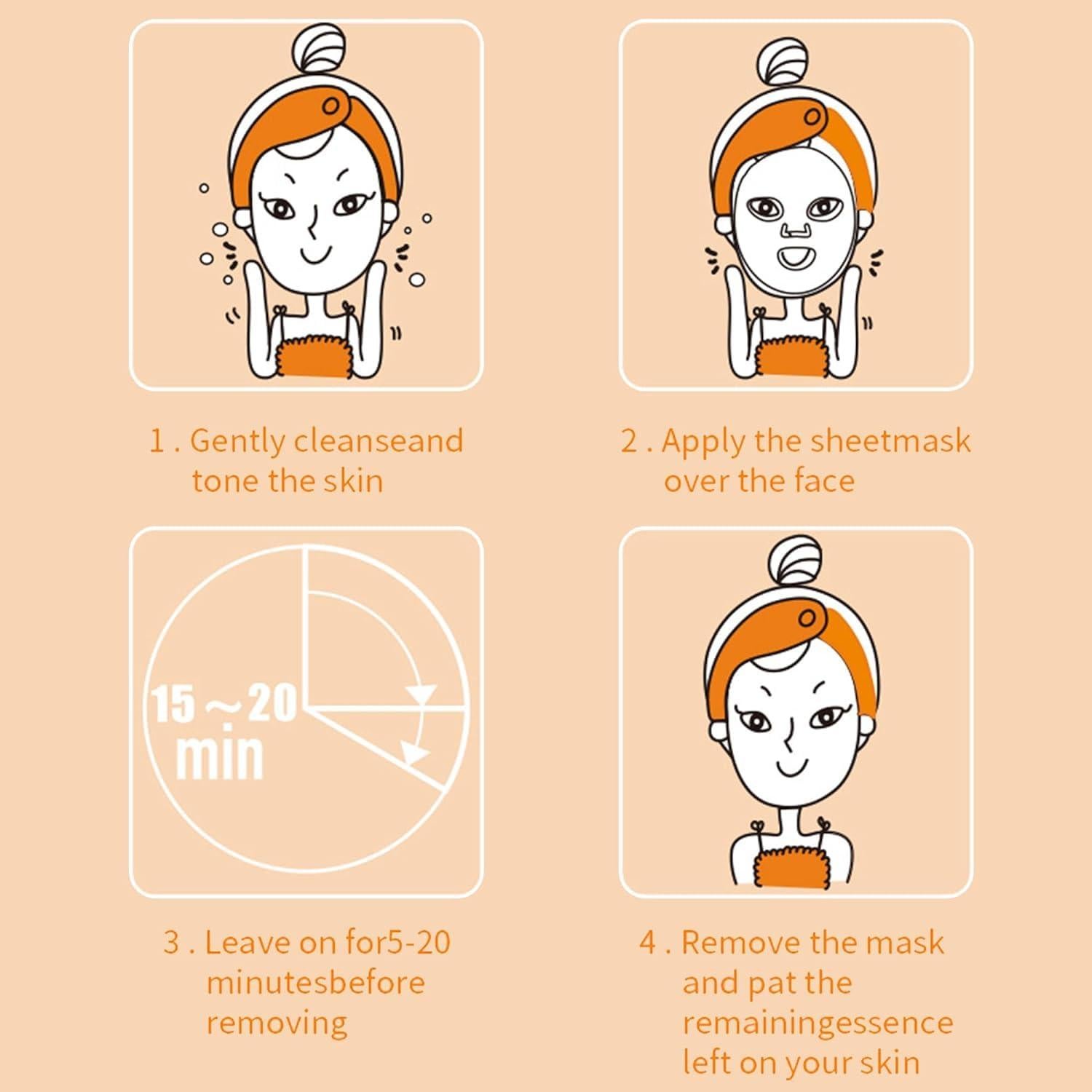 Mascarillas de colágeno MELEELL 36 paquetes hidratantes