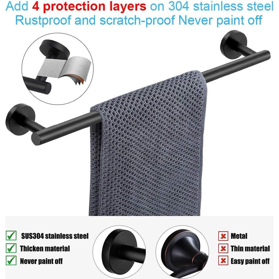 Conjunto de Accesorios de Baño TocTen 5 PCS Acero Inoxidable