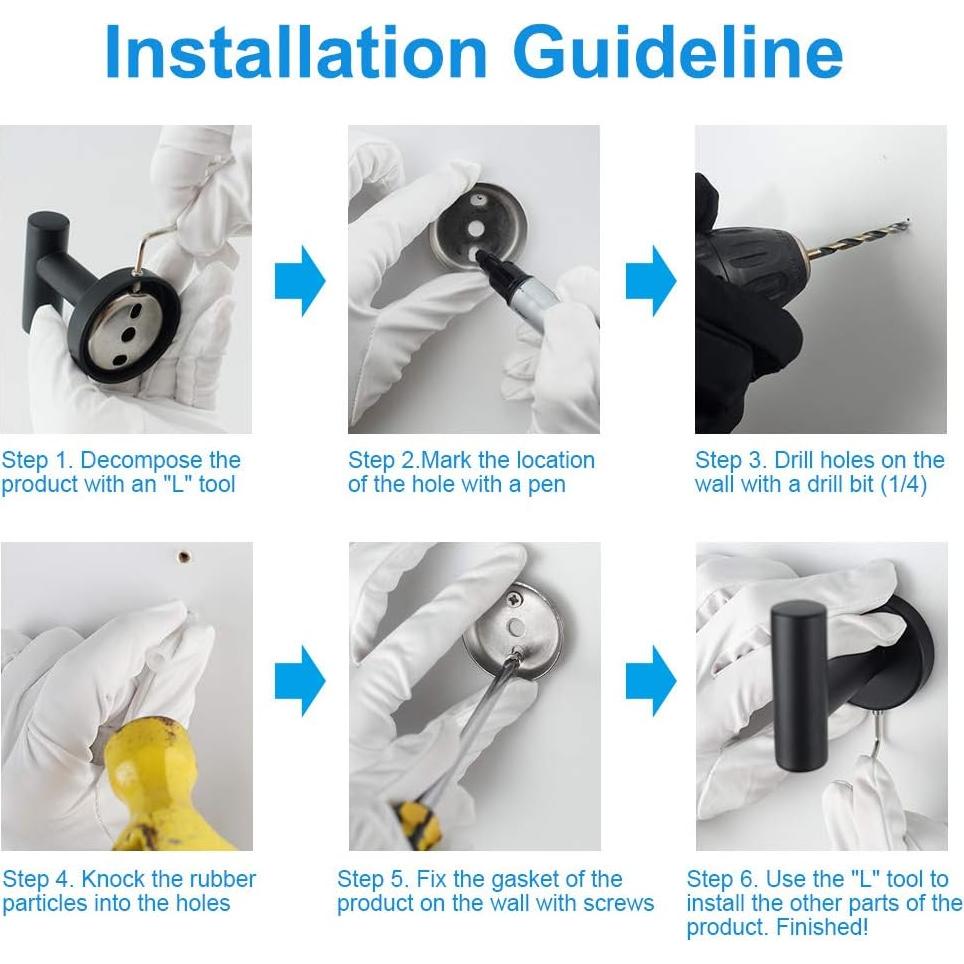 Conjunto de Accesorios de Baño TocTen 5 PCS Acero Inoxidable