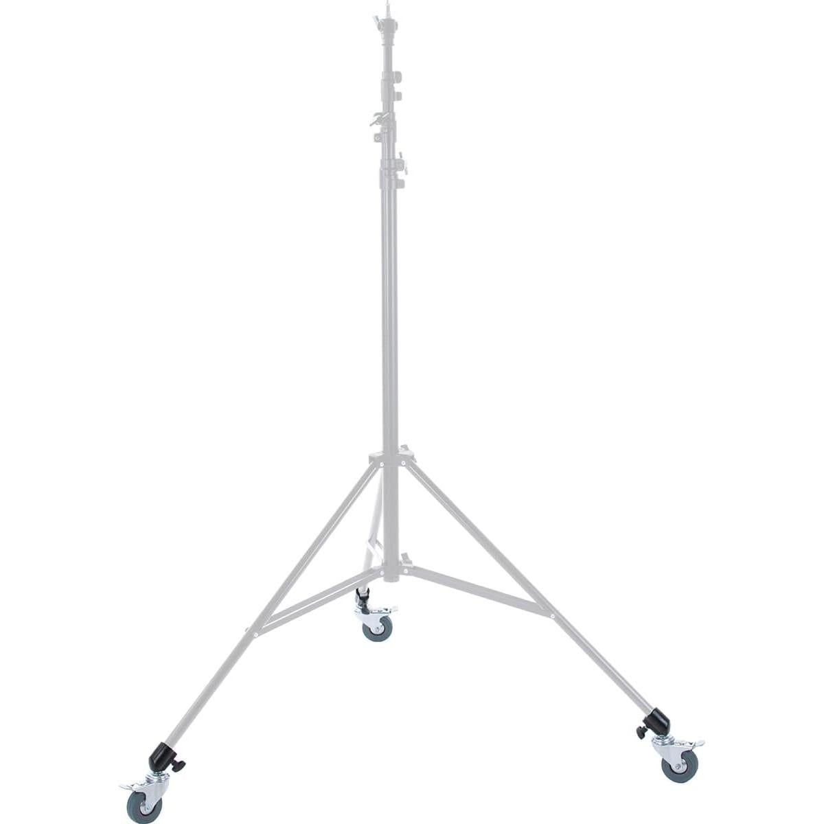 Juego de Ruedas con Bloqueo Flashpoint para Soportes de Luz 22mm