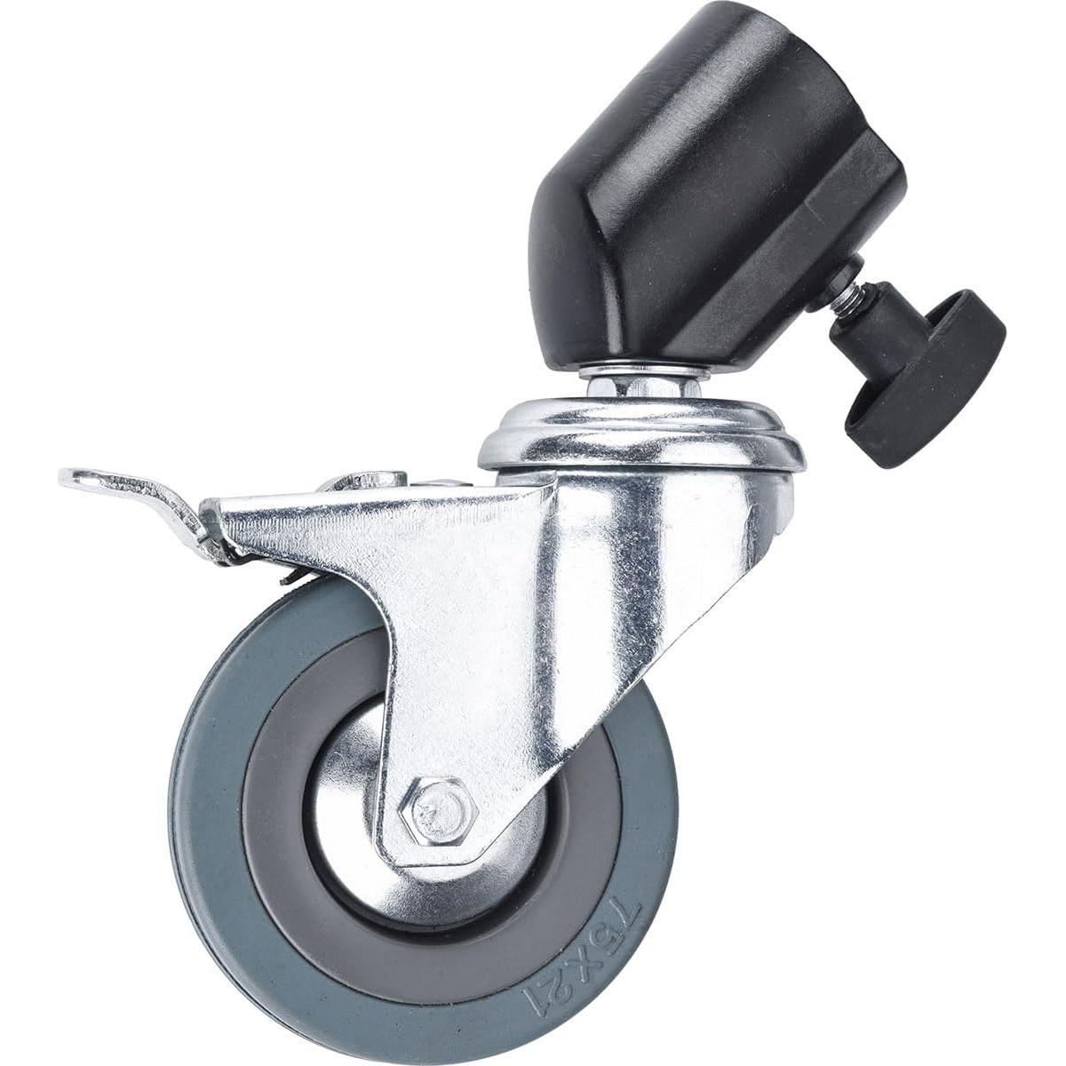 Juego de Ruedas con Bloqueo Flashpoint para Soportes de Luz 22mm