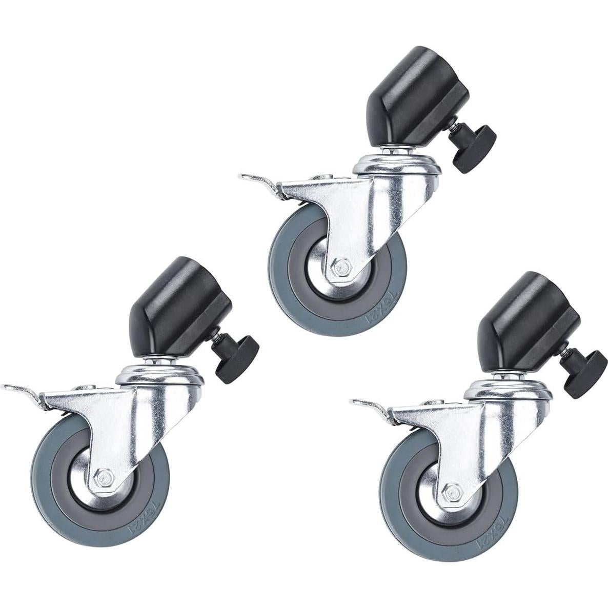 Juego de Ruedas con Bloqueo Flashpoint para Soportes de Luz 22mm