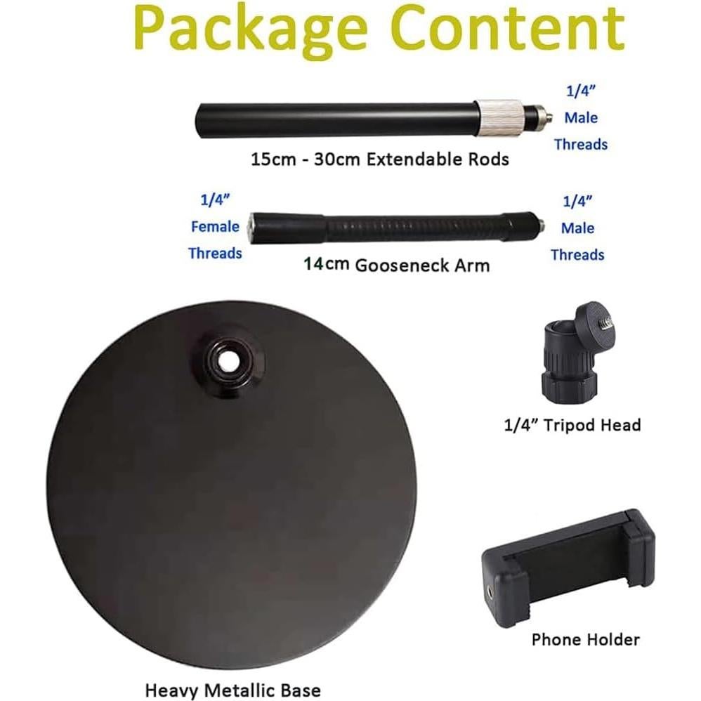 Soporte de escritorio flexible Etubby para teléfono y webcam