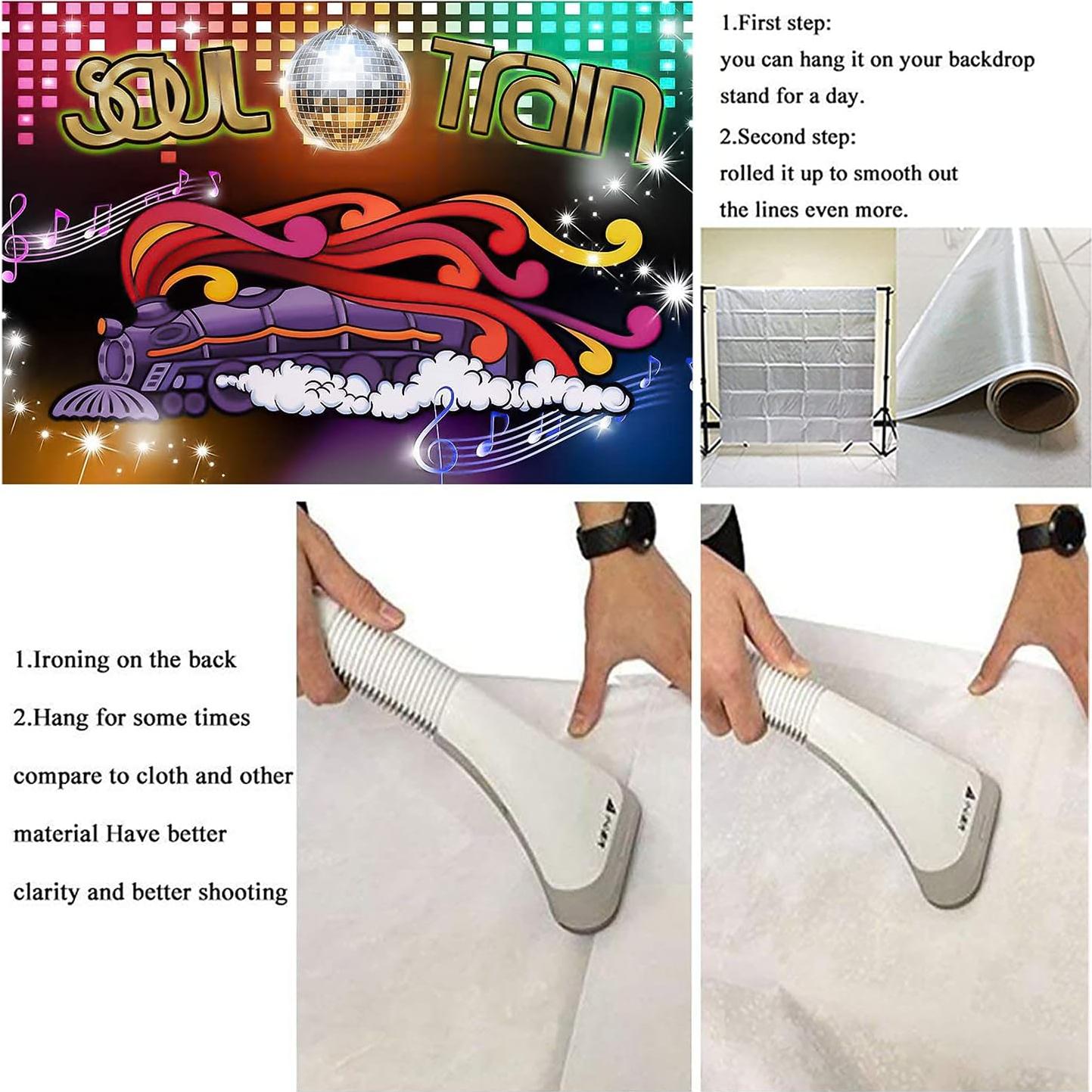 Fondo Fotográfico Neon 70s 80s Qian 150x100 cm Decoración