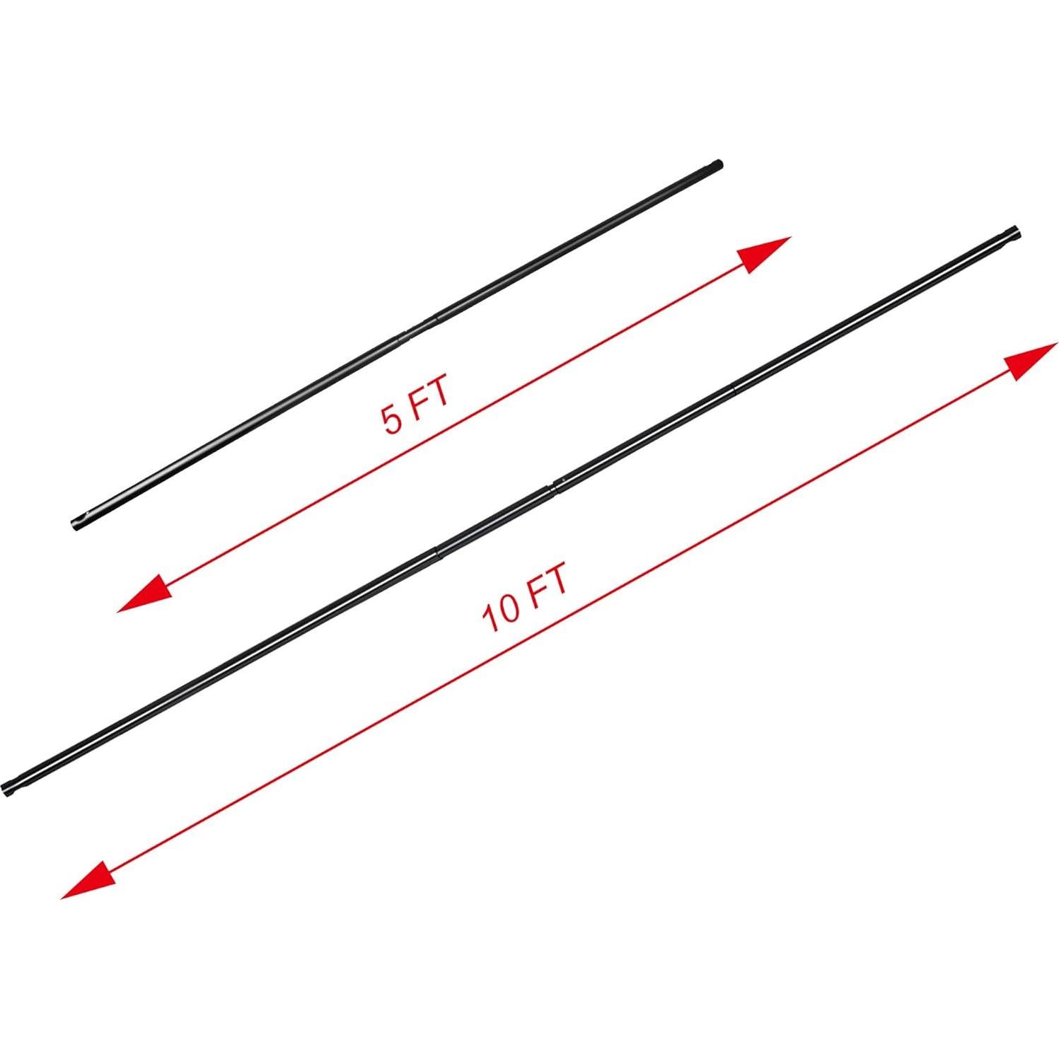 EMART EM-BS2030 Backdrop Support Stand 10 FT Crossbar, Fit Light Stands, Tripod