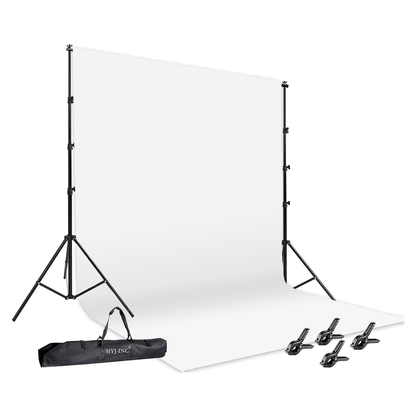 Kit de Estudio Fotográfico 3.66x3.05m Muselina Blanca HYJ-INC