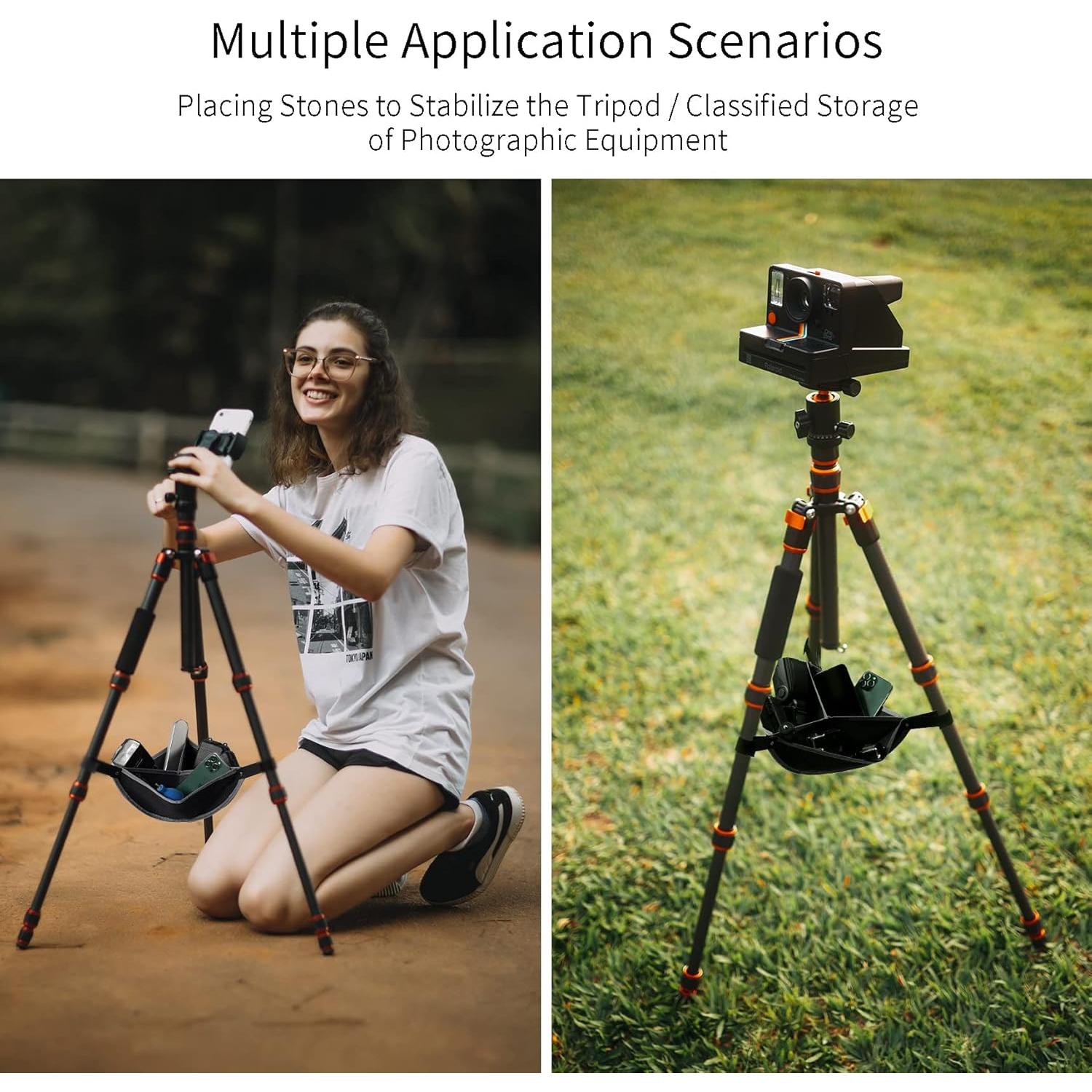 Bolsa de peso para trípode Selens gris 15x13x5cm alta resistencia