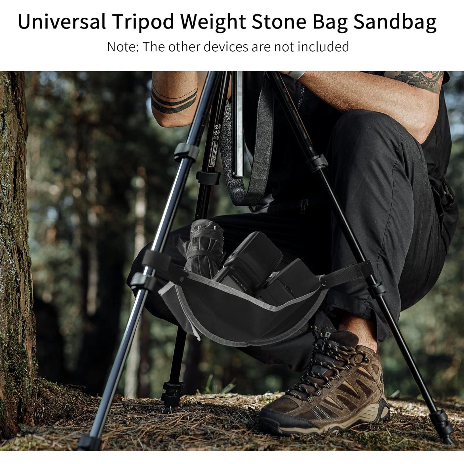 Bolsa de peso para trípode Selens gris 15x13x5cm alta resistencia