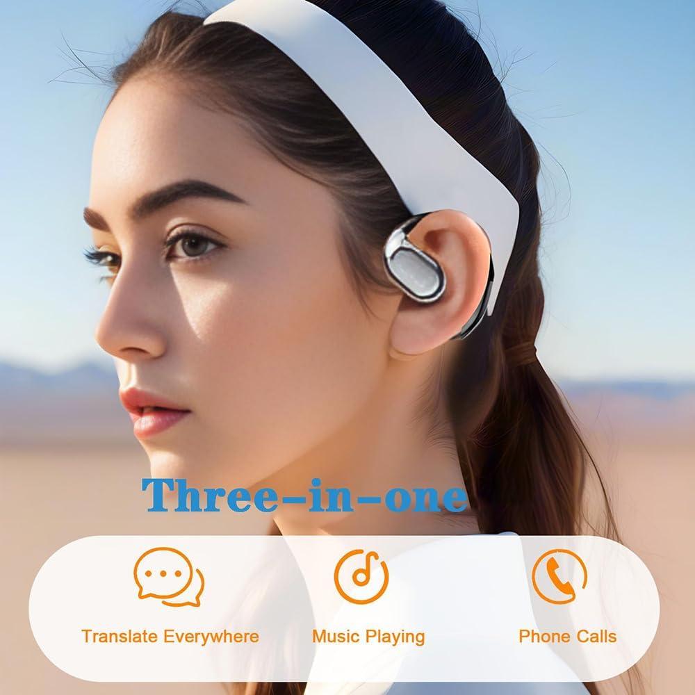 Auriculares Traductores AI OWS 144 Idiomas Bluetooth Negro
