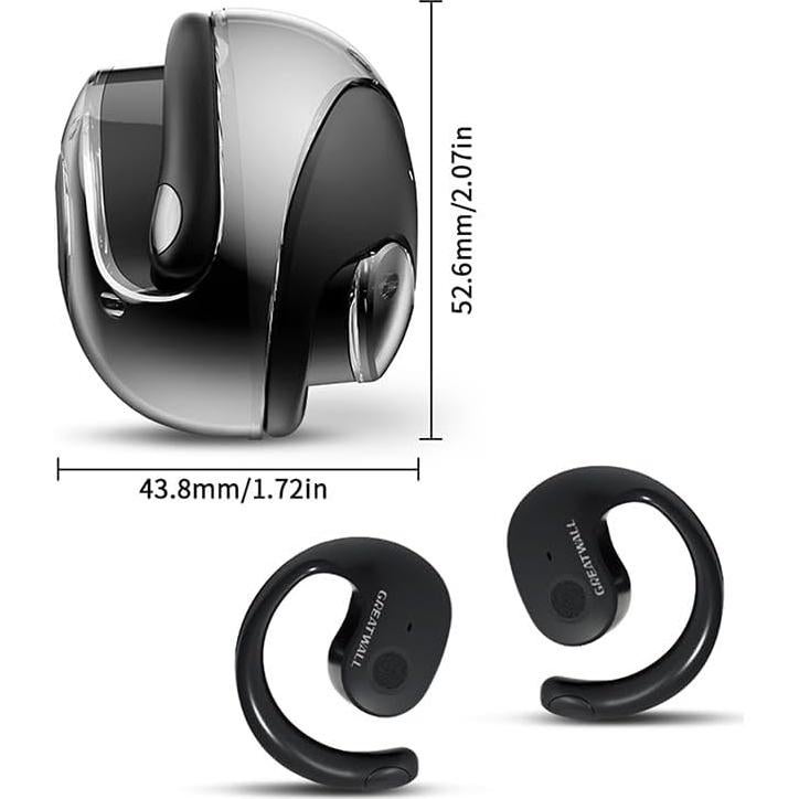 Auriculares Traductores AI OWS 144 Idiomas Bluetooth Negro