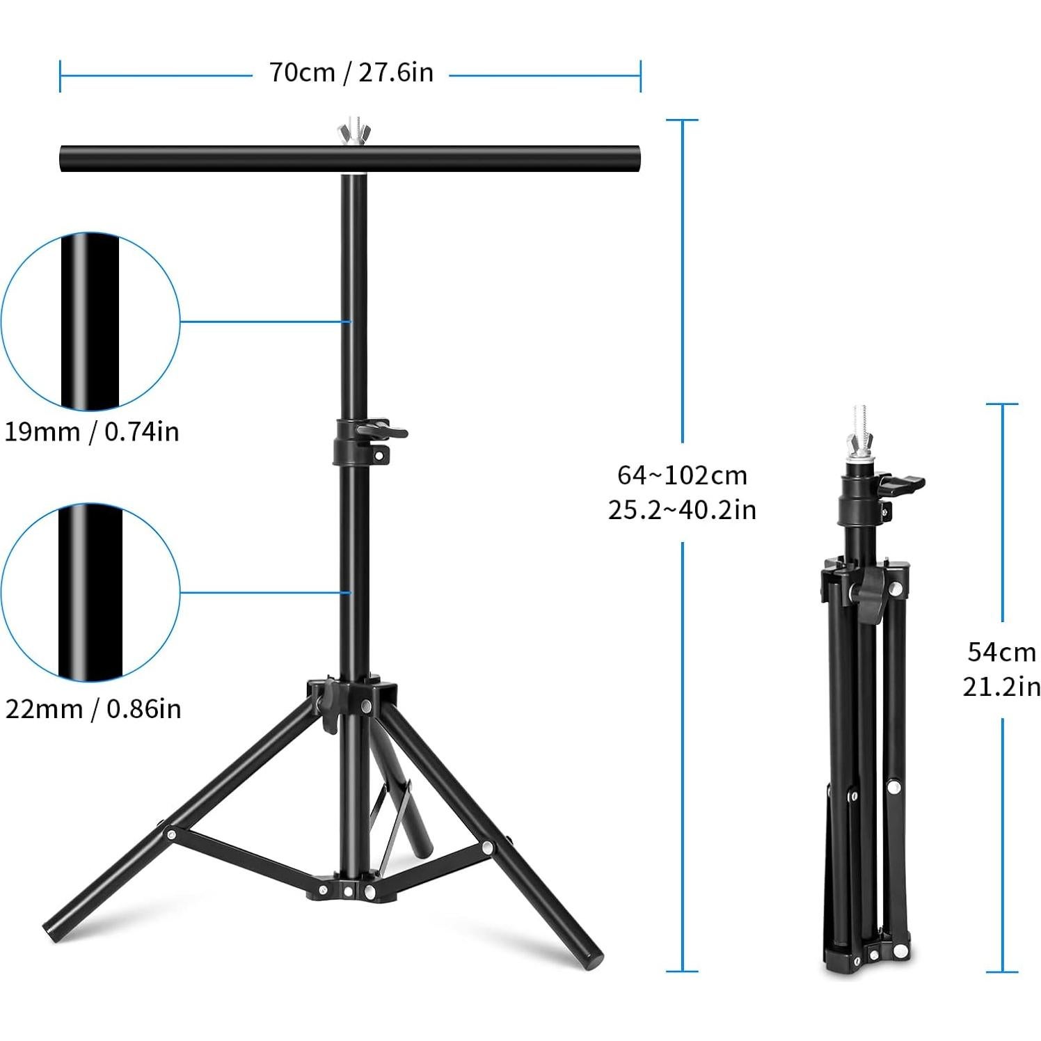 Soporte de Fondo de Fotografía Selens T Ajustable 64-102 cm