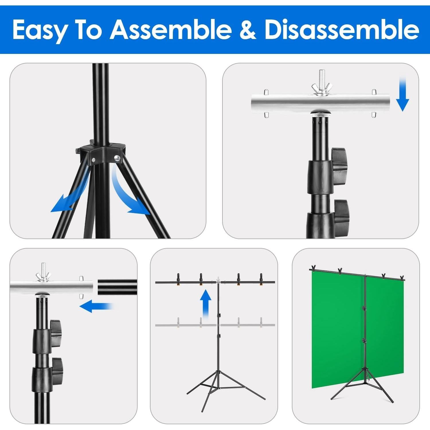 Soporte de Fondo Ajustable iMounTEK 1.49x1.98m con Accesorios