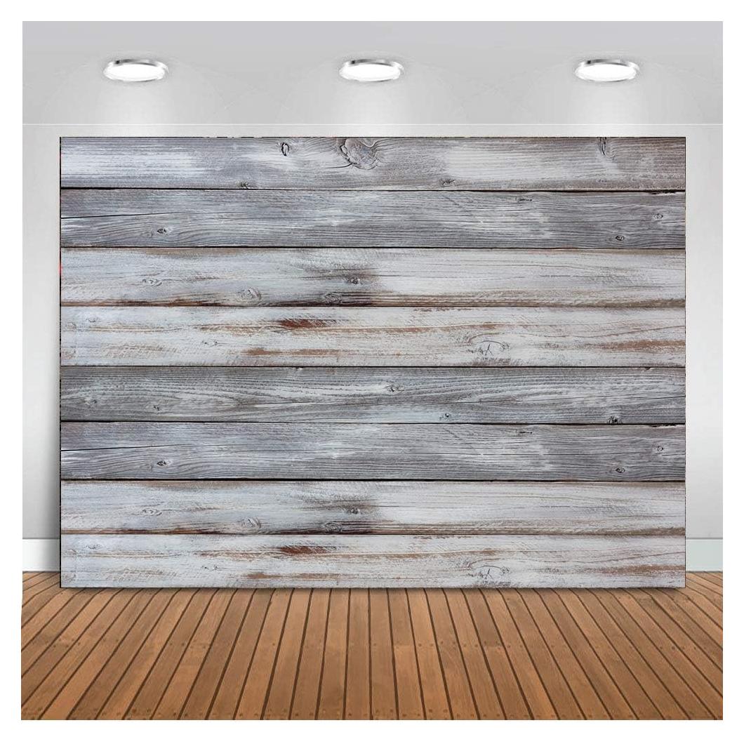 Telón de Fondo Fotográfico Dudaacvt 2.1x1.5m Madera Gris