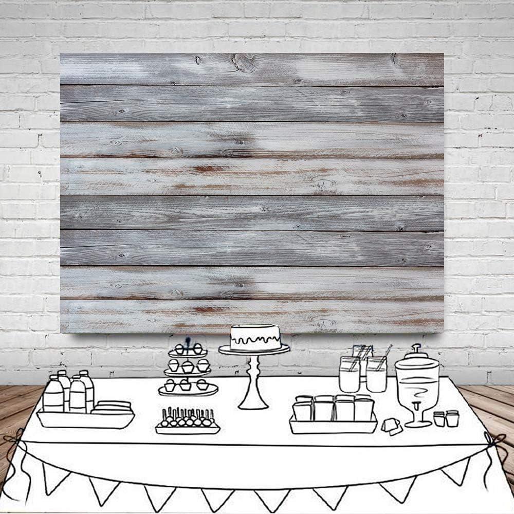 Telón de Fondo Fotográfico Dudaacvt 2.1x1.5m Madera Gris