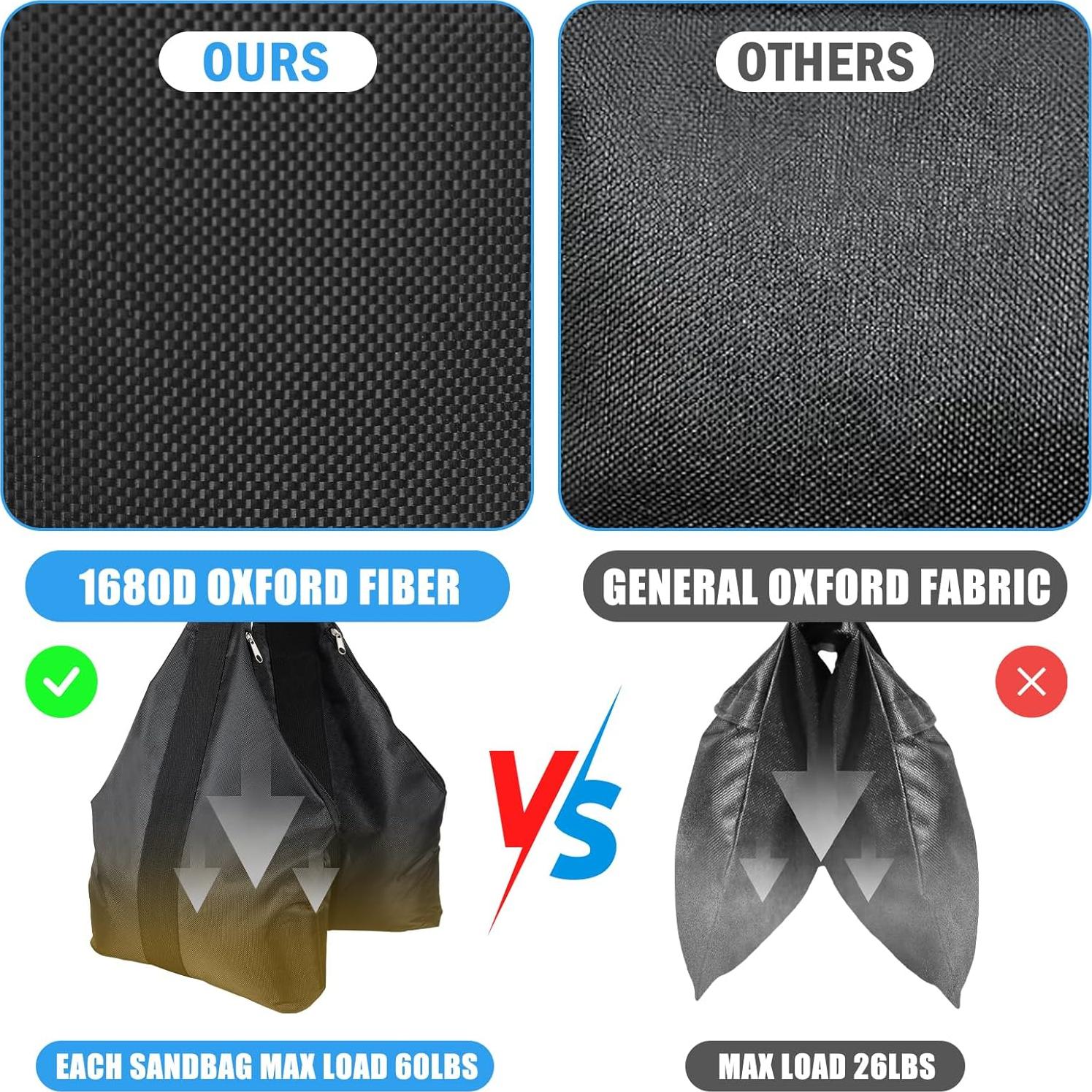 Sacos de Arena para Fotografía NVAAV Set de 2 27kg 1680D