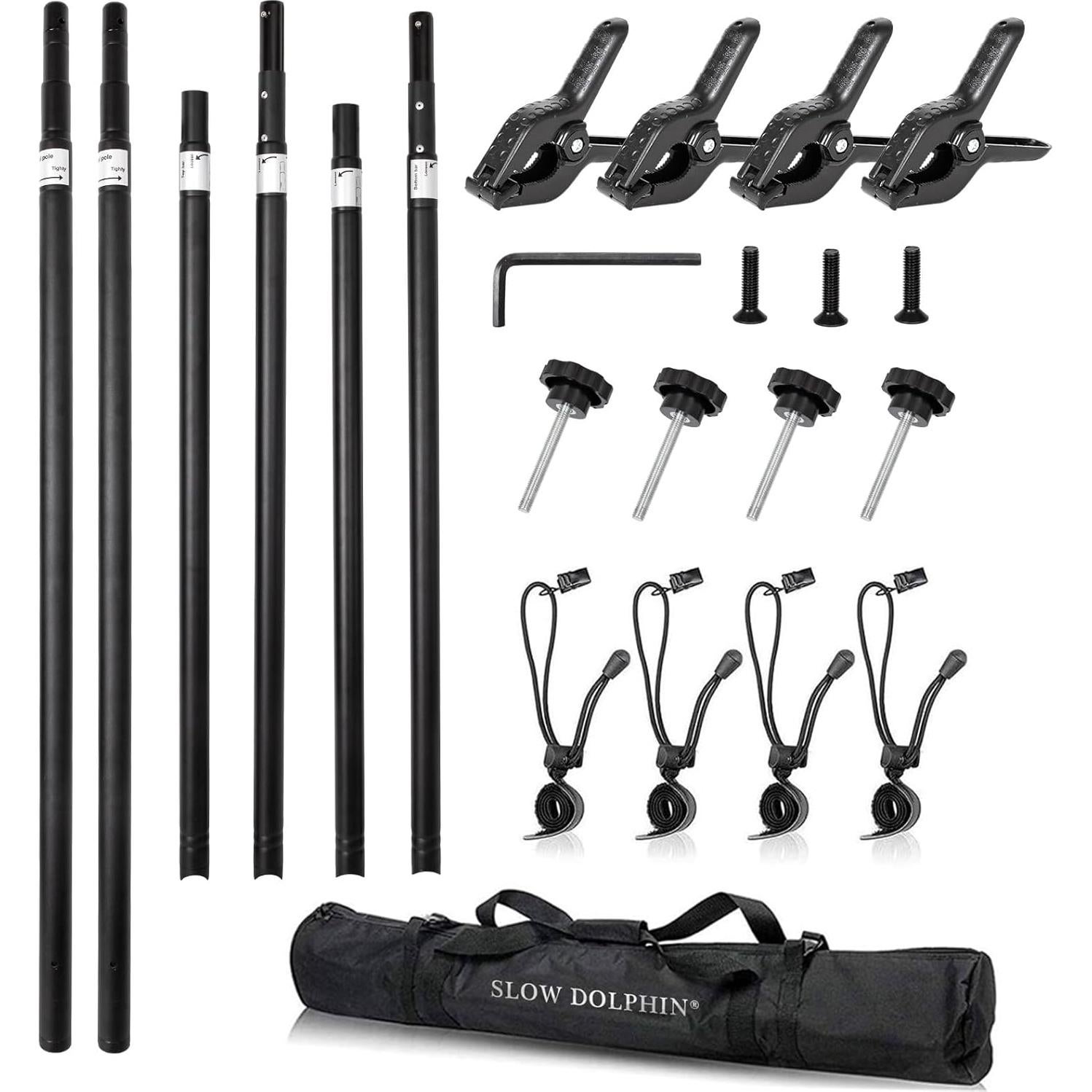 Soporte de Banner Fotográfico SLOW DOLPHIN 3.05x3.05m Ajustable