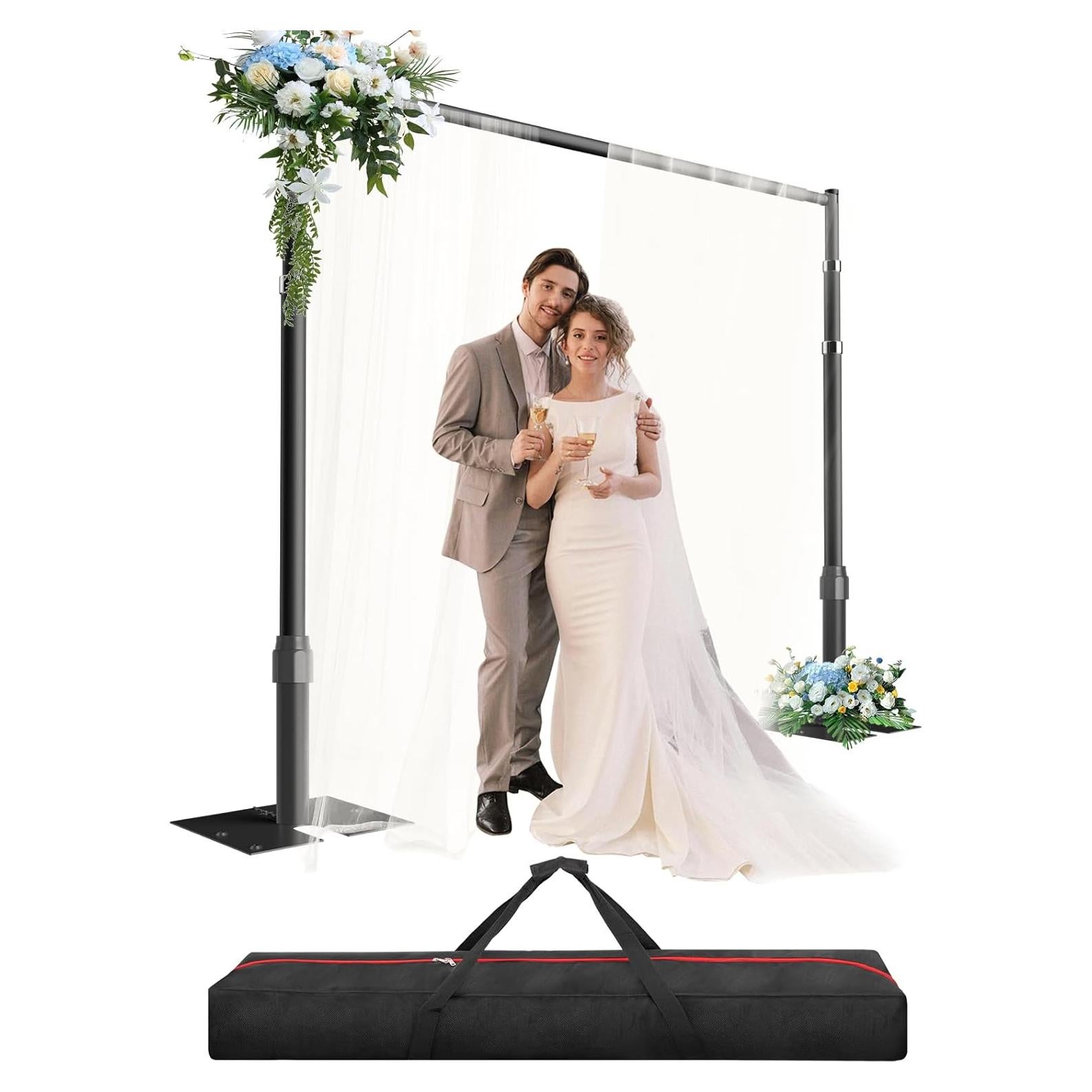 Kit de Soporte de Fondo Ajustable GLOSHOOTING 3.05m Negro