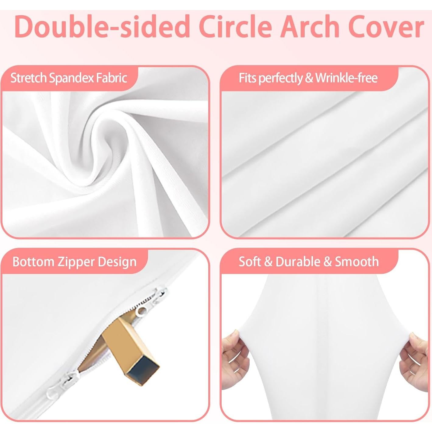 Cubierta de fondo redonda doble cara 2m GUANSEN blanca