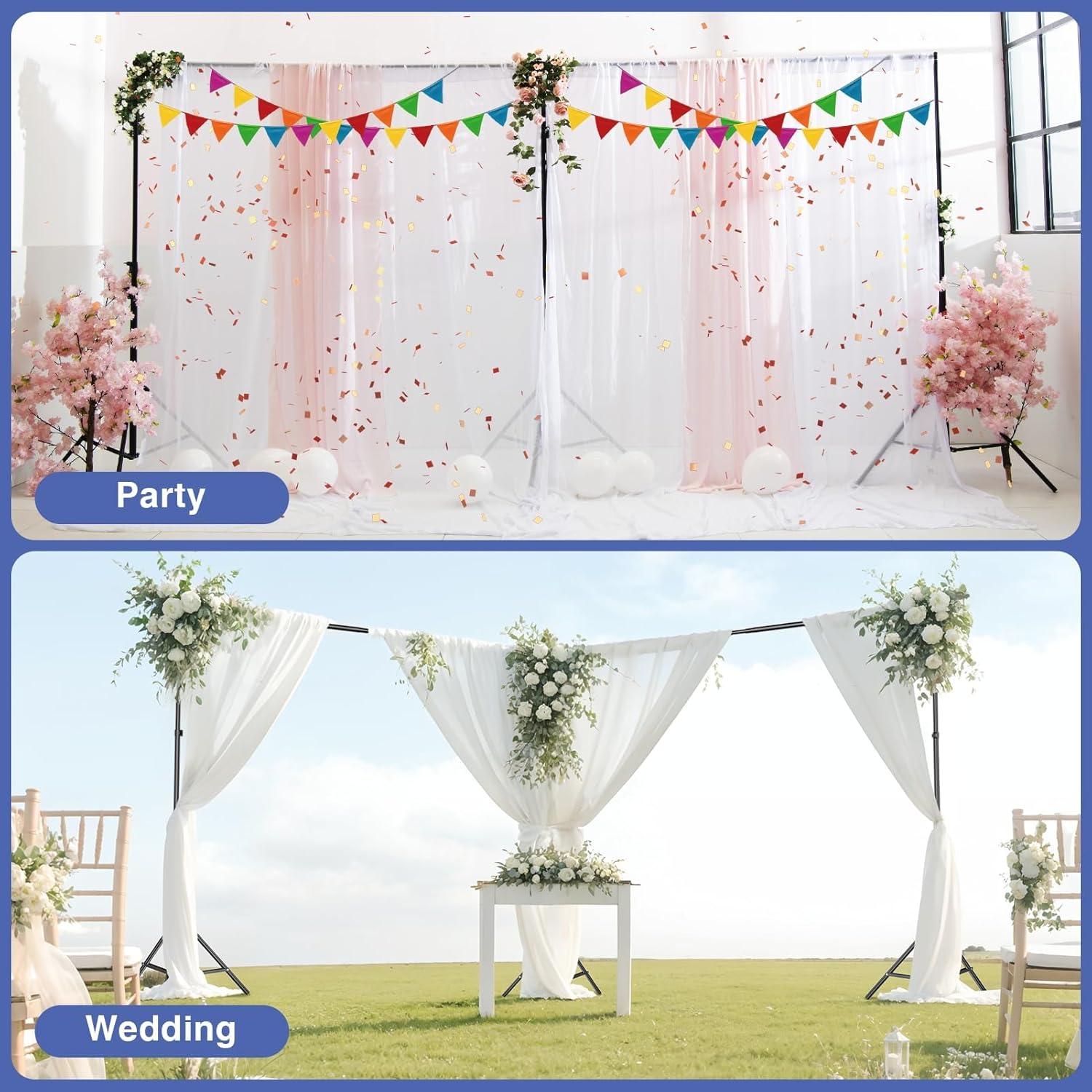 Soporte de Fondo Ajustable EMART 6.1x2.1m con Accesorios