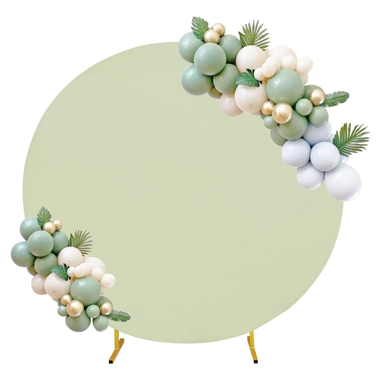 Cubierta de Arco de Boda JALANCY 1.83 m Spandex Verde Salvia