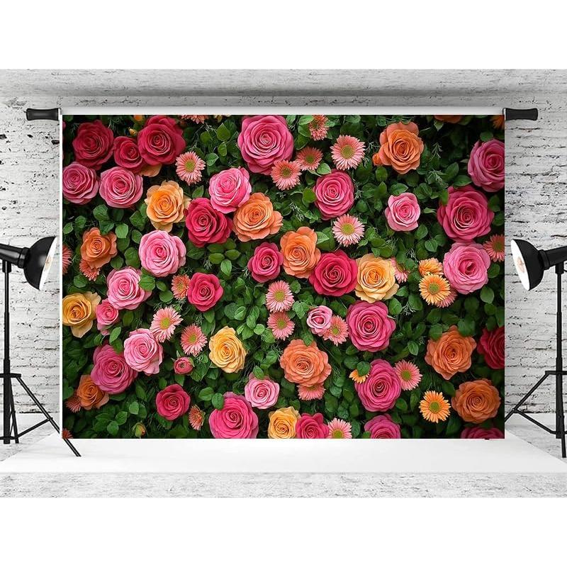 Fondo Floral para Fotografía 2.1m x 1.5m Vinilo Hnzwbxg