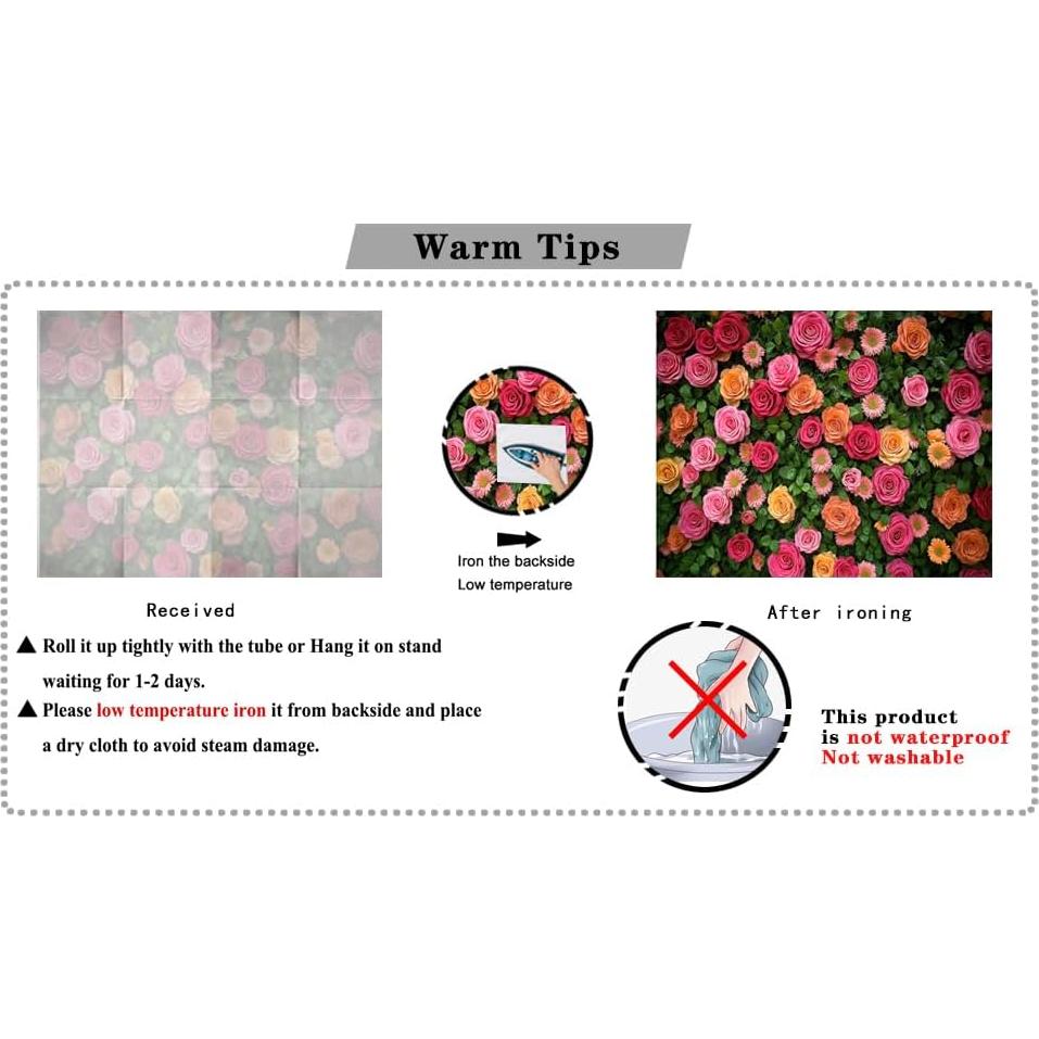 Fondo Floral para Fotografía 2.1m x 1.5m Vinilo Hnzwbxg