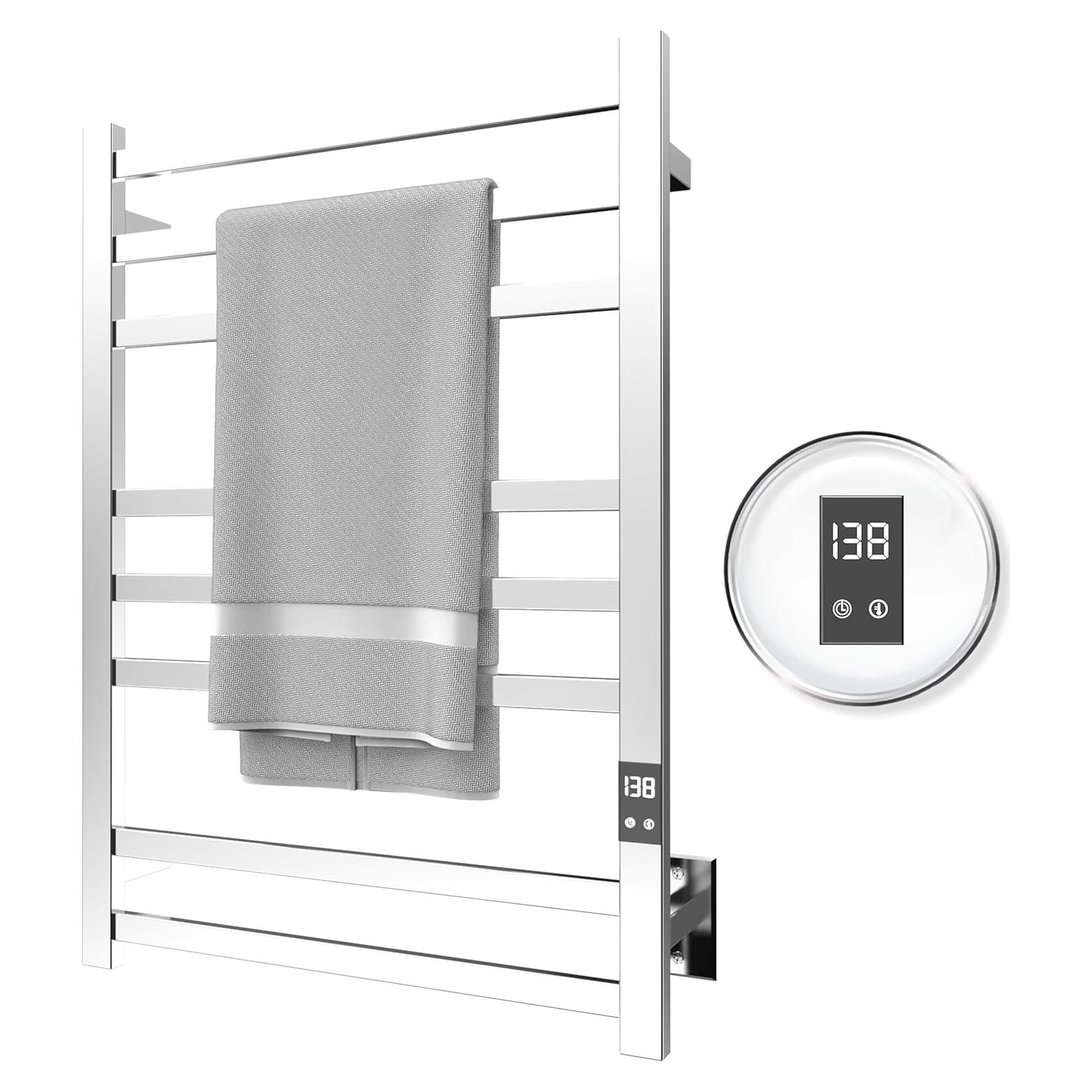 Calentador de Toallas Peaktrivol 8-Bar Acero Inoxidable 304