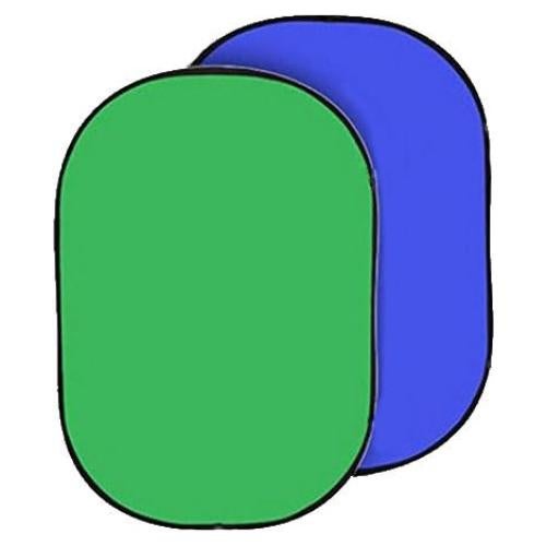 Fondo Chroma Key Colapsable ePhotoInc 2 en 1 Verde Azul 2.19 kg