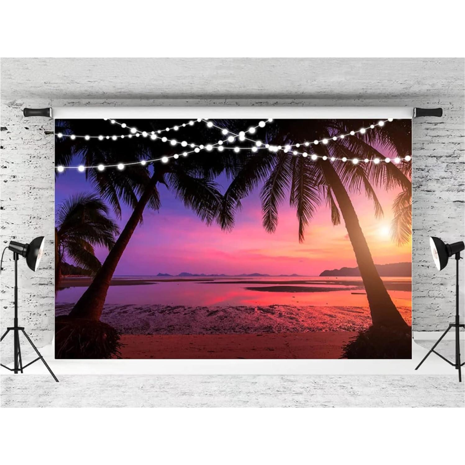 Fondo de Vinilo Playa Hawaiana 240x180cm GUANJIONG