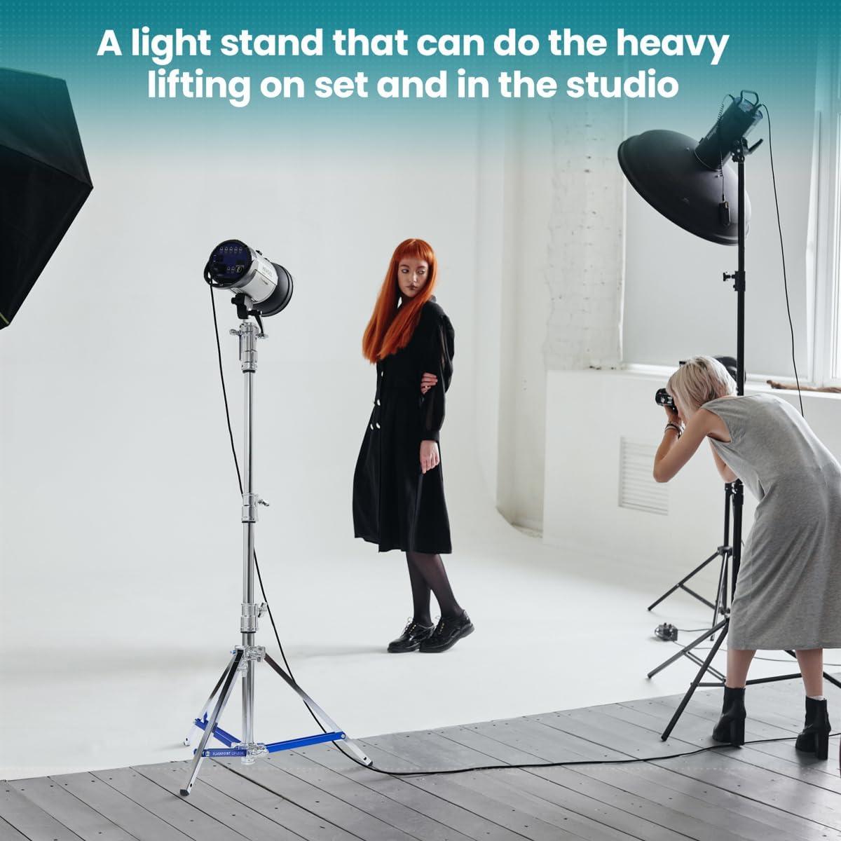 Soporte de Acero Lowboy Pro Flashpoint 1.70m con Pierna Niveladora