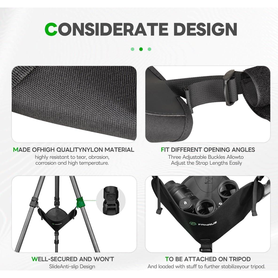 Bolsa de Piedra para Trípode FANAUE TS-01, 130g, Ajustable