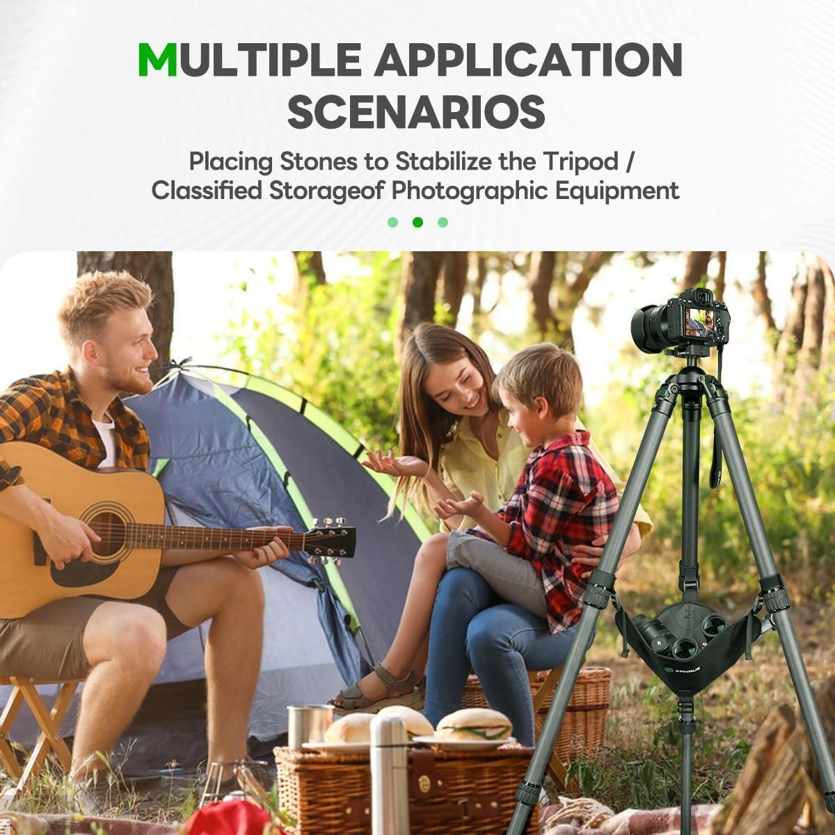 Bolsa de Piedra para Trípode FANAUE TS-01, 130g, Ajustable