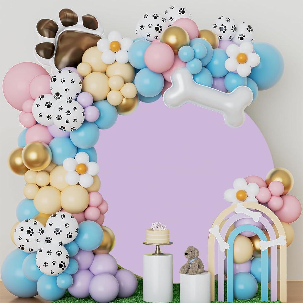 6.5ft Round Backdrop Cover for Photography Light Stretchy Circle Solid Backdrops Wedding Birthday Party Wedding Birthday Baby Bridal Shower Photo Background Decor Studio Props