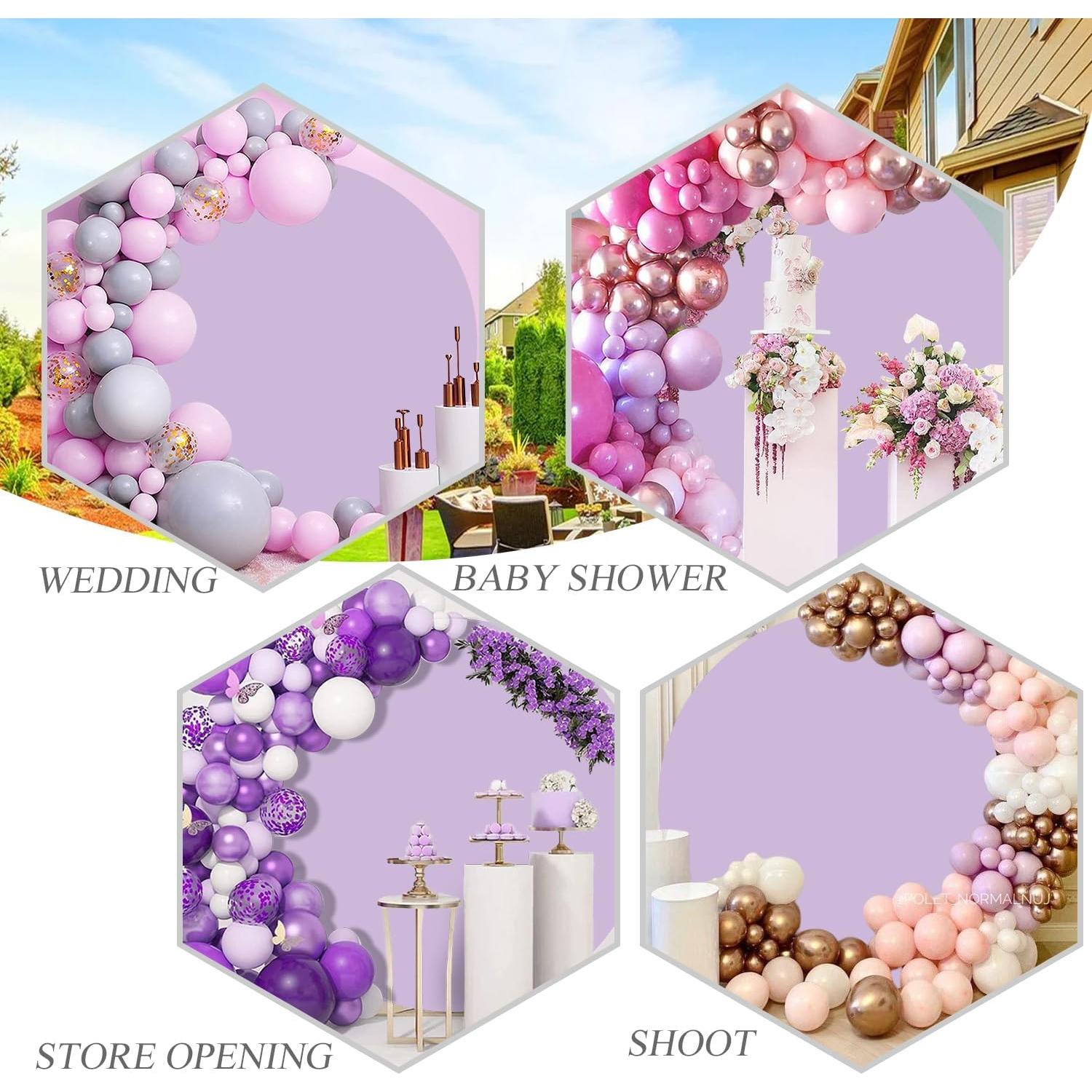 6.5ft Round Backdrop Cover for Photography Light Stretchy Circle Solid Backdrops Wedding Birthday Party Wedding Birthday Baby Bridal Shower Photo Background Decor Studio Props