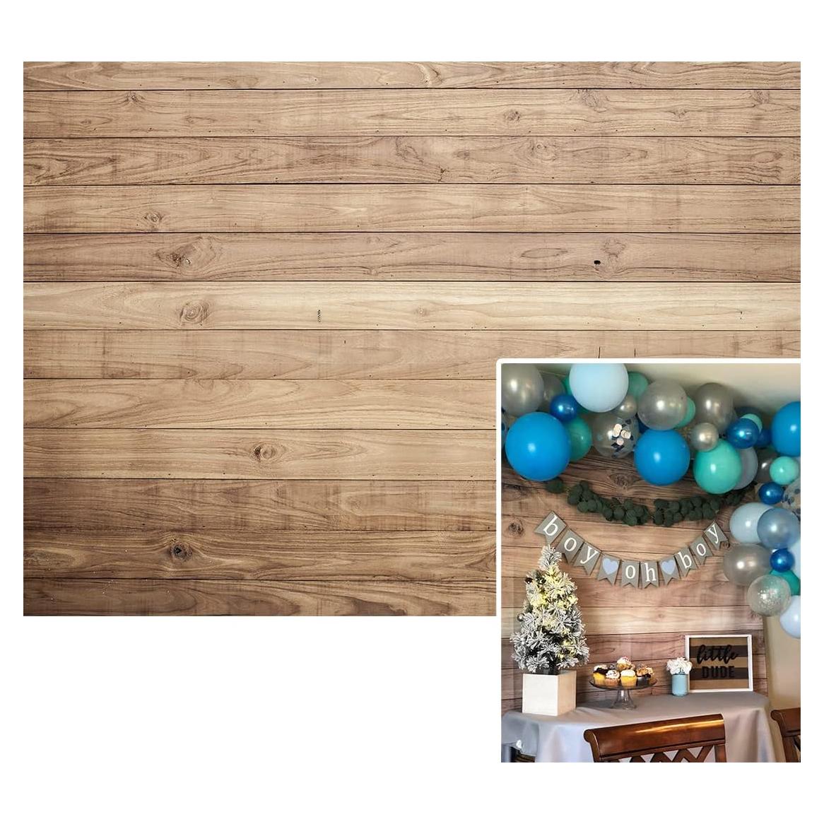 Fondo de Fotografía de Madera Retro BINQOO 2.1x1.5m Vinilo