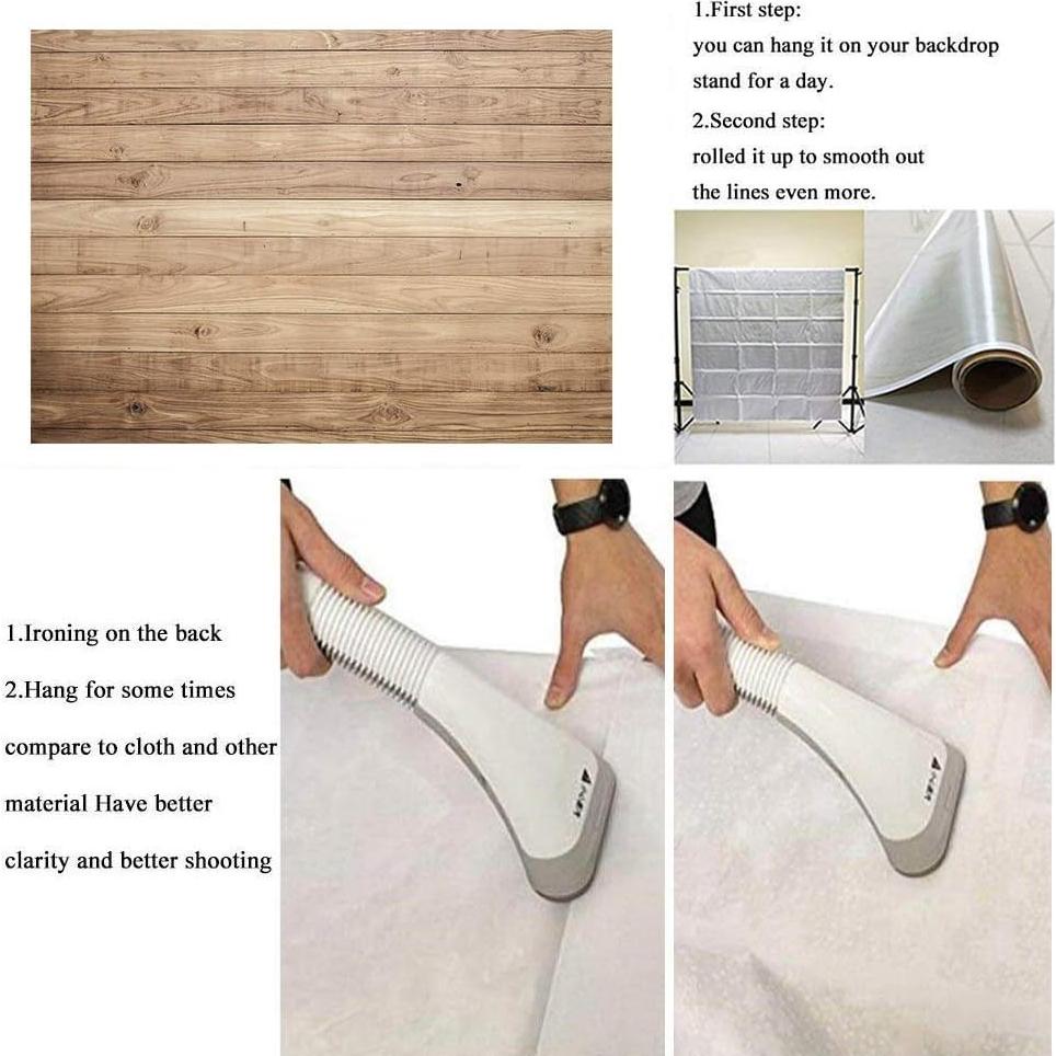 Fondo de Fotografía de Madera Retro BINQOO 2.1x1.5m Vinilo