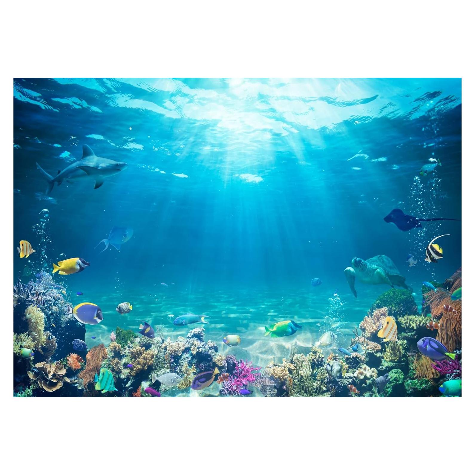 Fondo Submarino BELECO 2.7x1.8m Tela Fotografía Playa