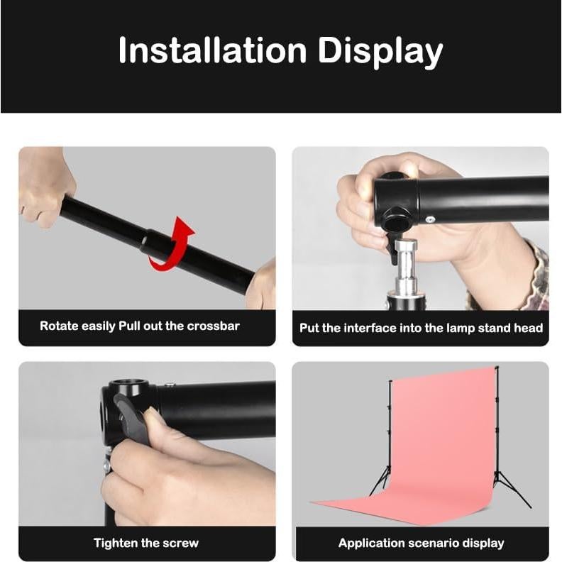 Soporte de Fondo Telescópico JORIXXY 3 Secciones 299.72 cm