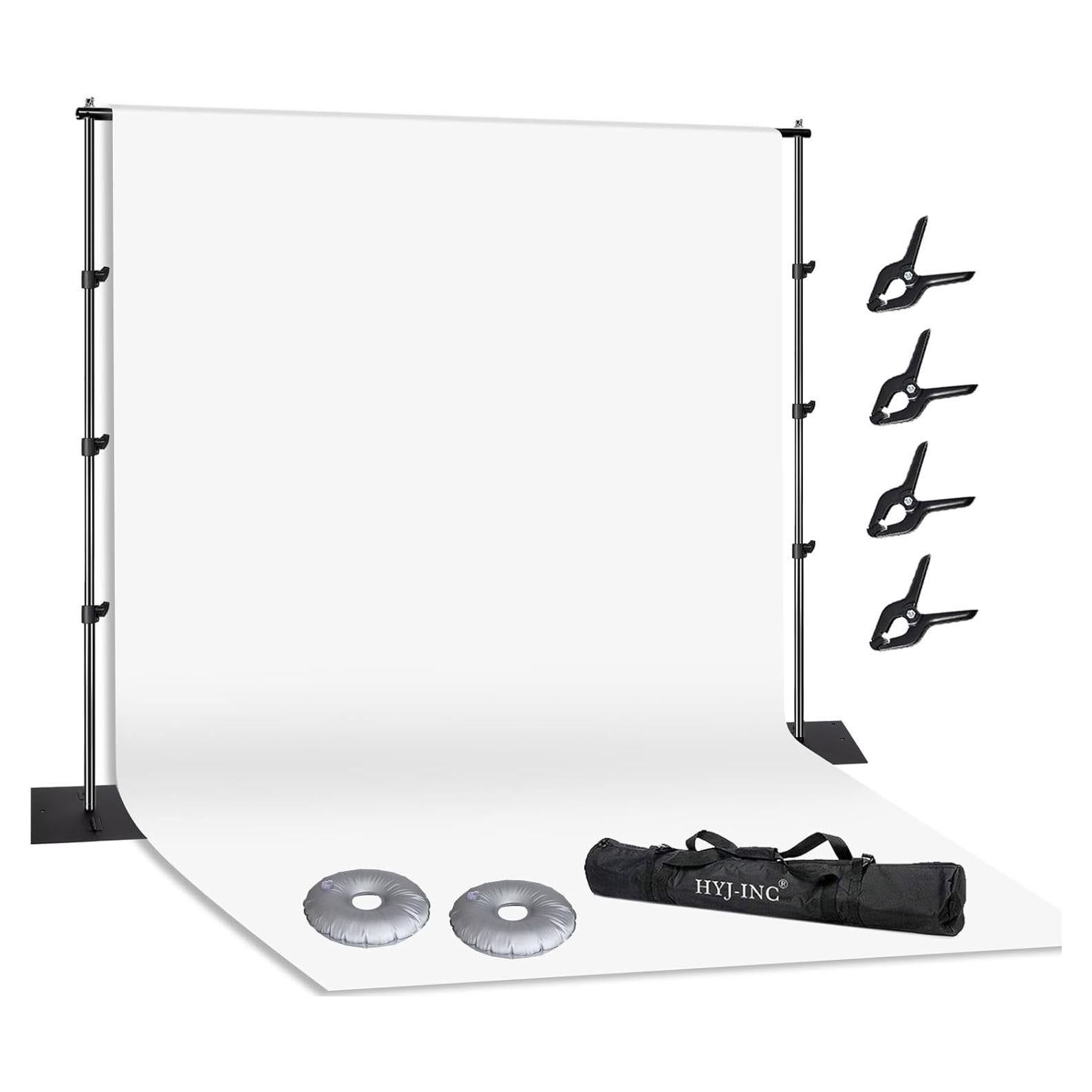 Kit de Estudio Fotográfico HYJ-1028 con Fondo Muselina 3.66x3.05m