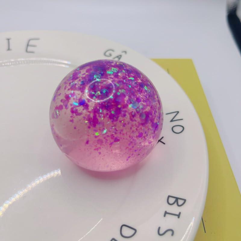 6 Bolas Antiestrés Brillantes Hofimeta 6.1 cm Alivio Estrés