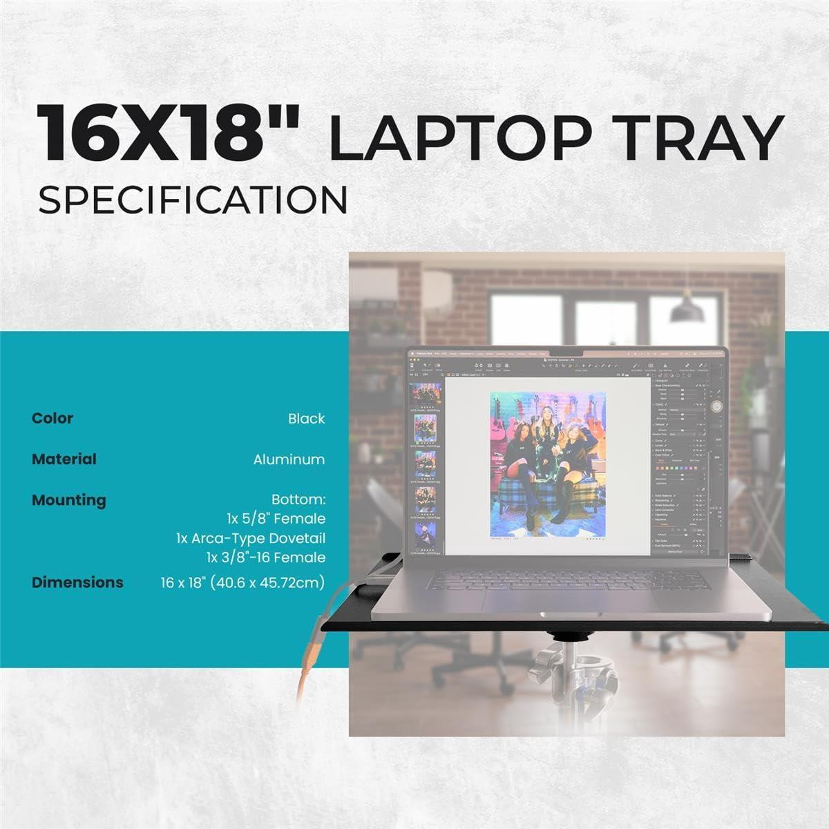 Bandeja para Laptop Flashpoint 40.6x45.7cm con Montaje Arca