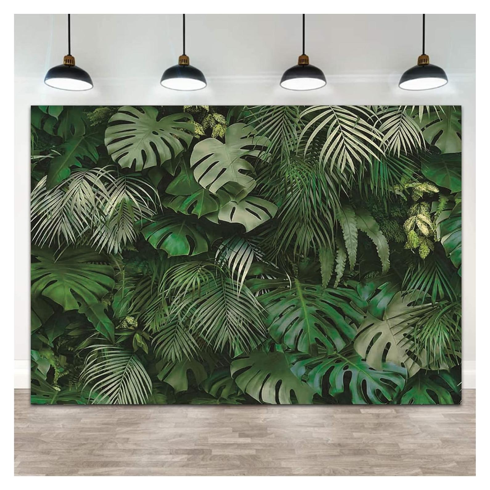 Fondo de Fotografía Verde Tropical 240x180 cm Qian