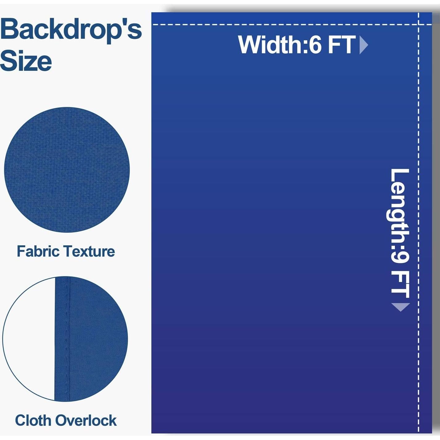 Fondo de Pantalla Azul EMART 1.83 x 2.74 m para Streaming