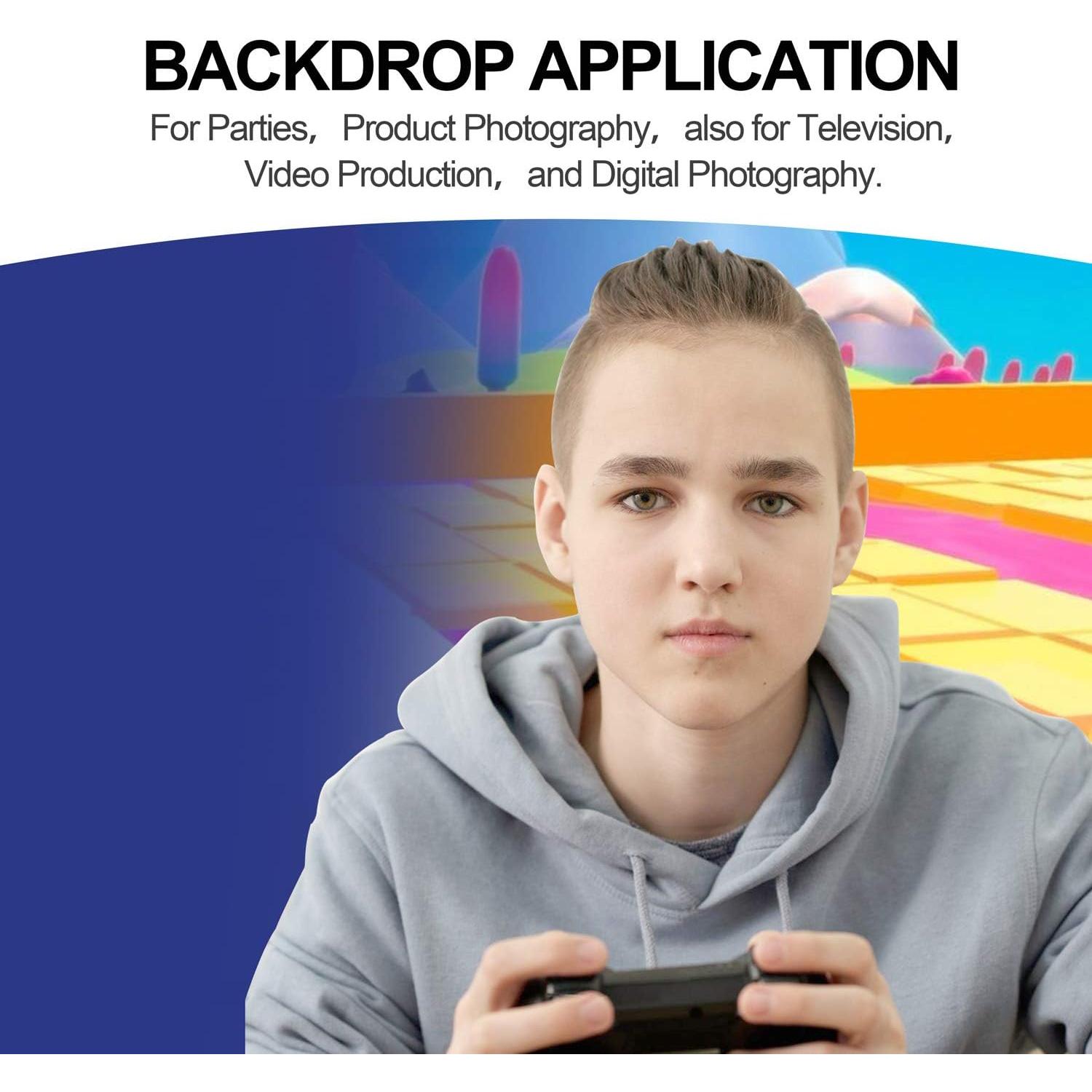 Fondo de Pantalla Azul EMART 1.83 x 2.74 m para Streaming