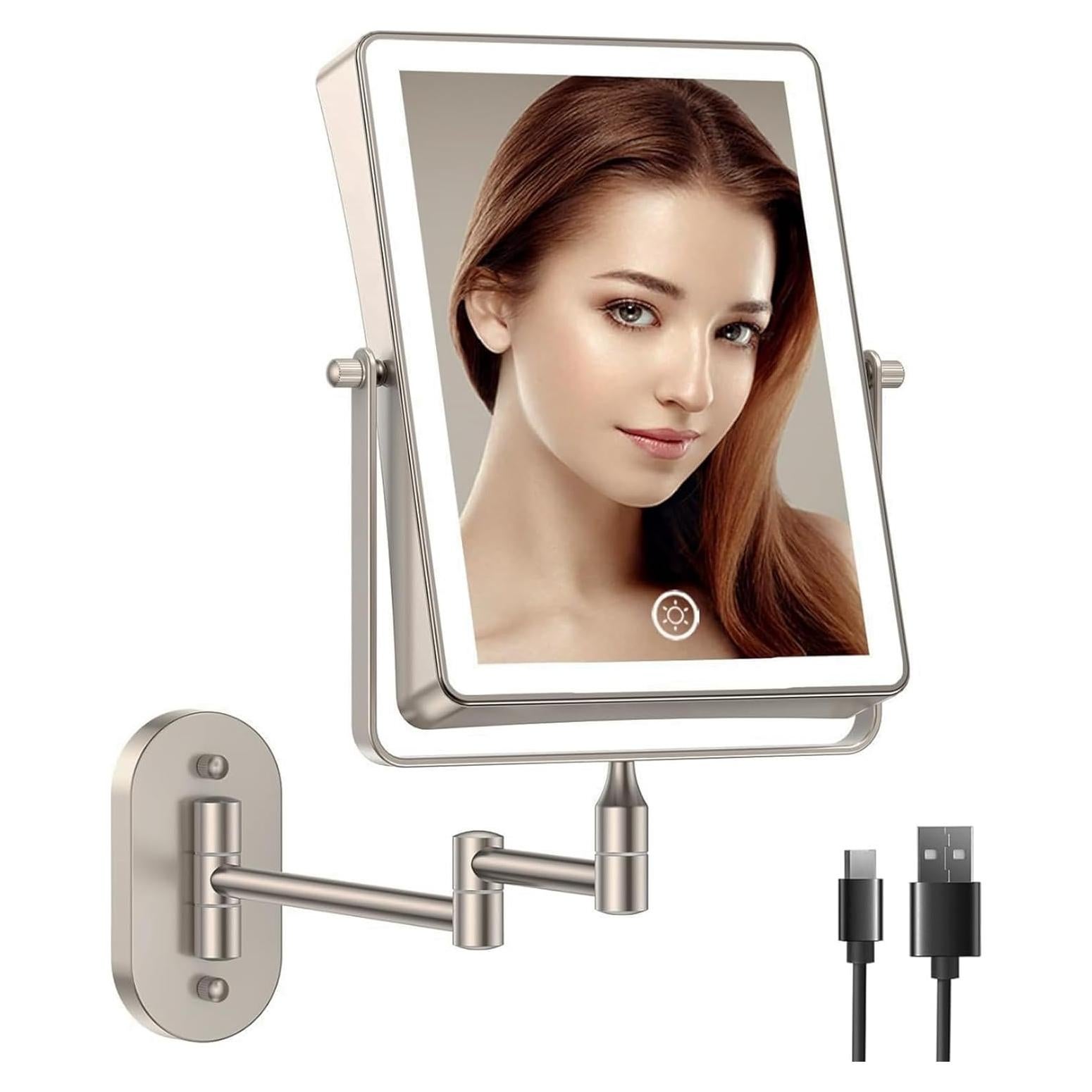 Espejo de Maquillaje FASCINATE 22.1 cm Doble Cara 1X 10X
